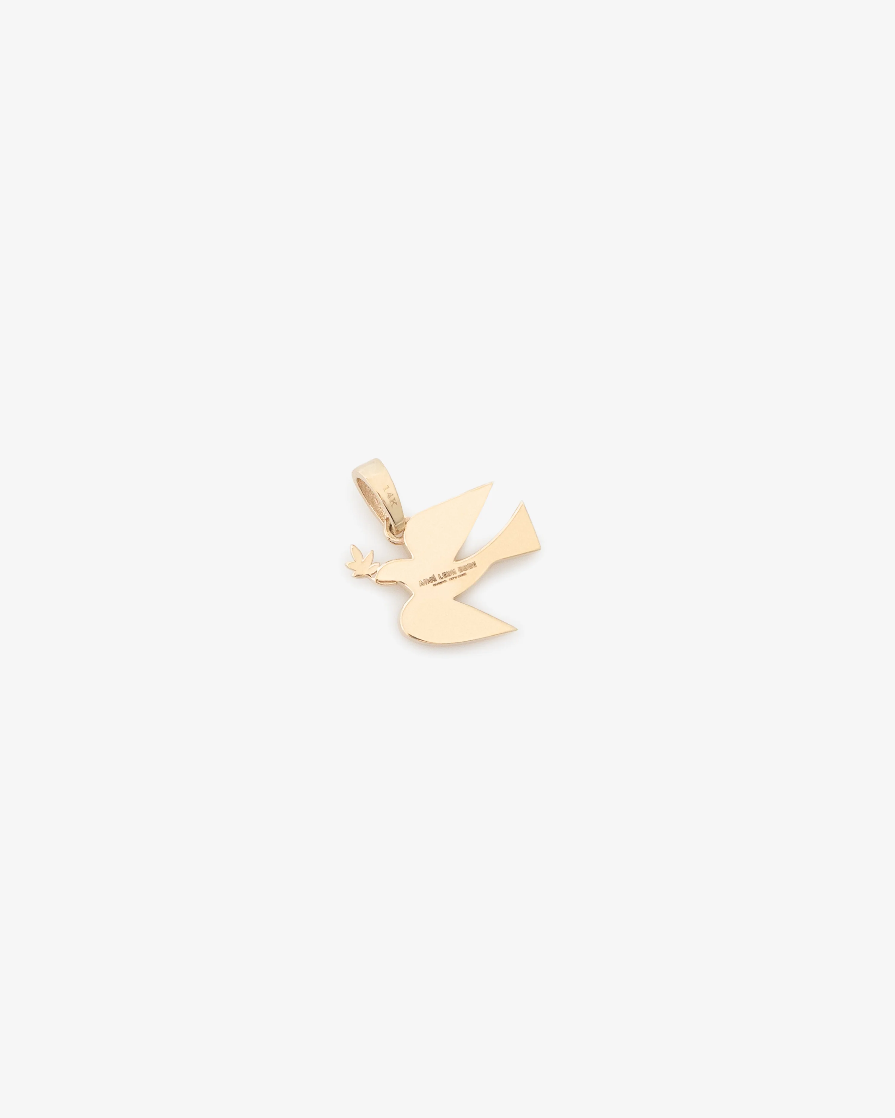 14Kt Gold Dove Pendant - Image 3