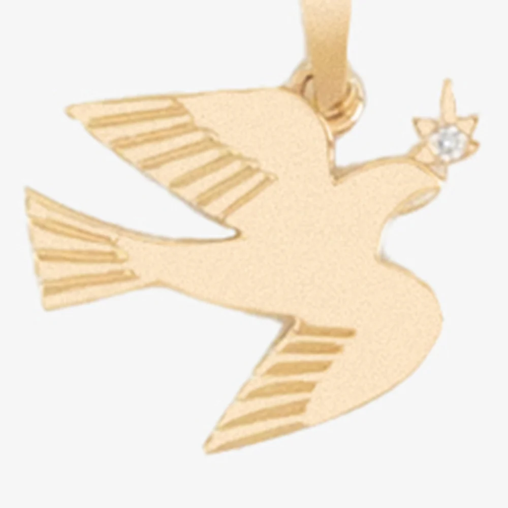 14Kt Gold Dove Pendant - Image 8