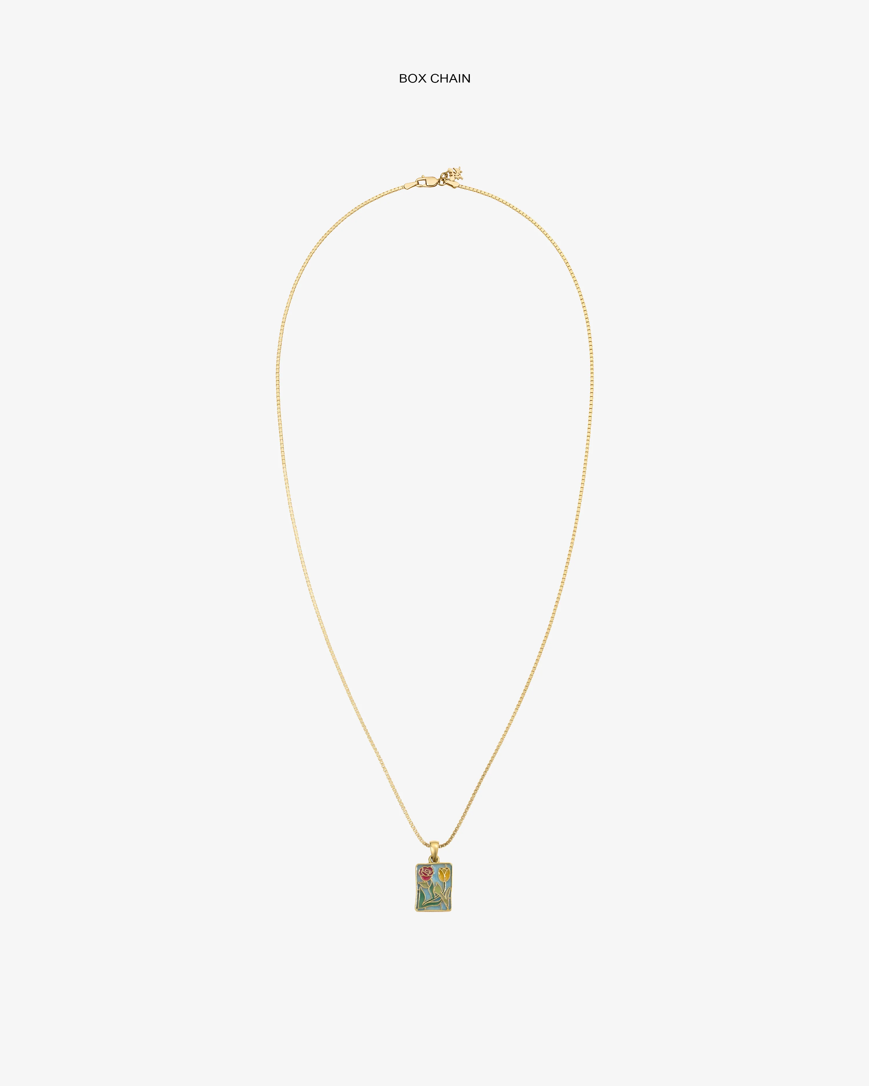 14Kt Gold Stained Glass Crest Pendant - Image 4