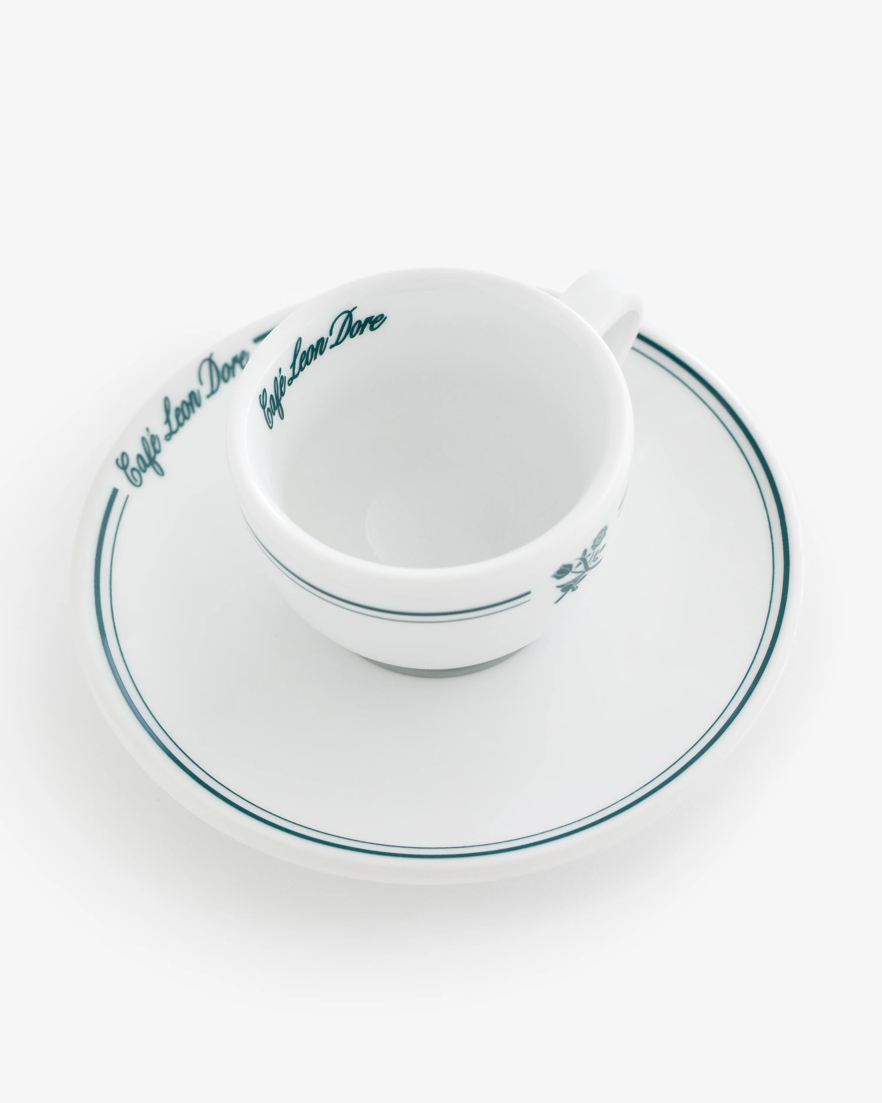 Café Leon Dore Espresso Cup & Saucer (Set of 6) - Image 3