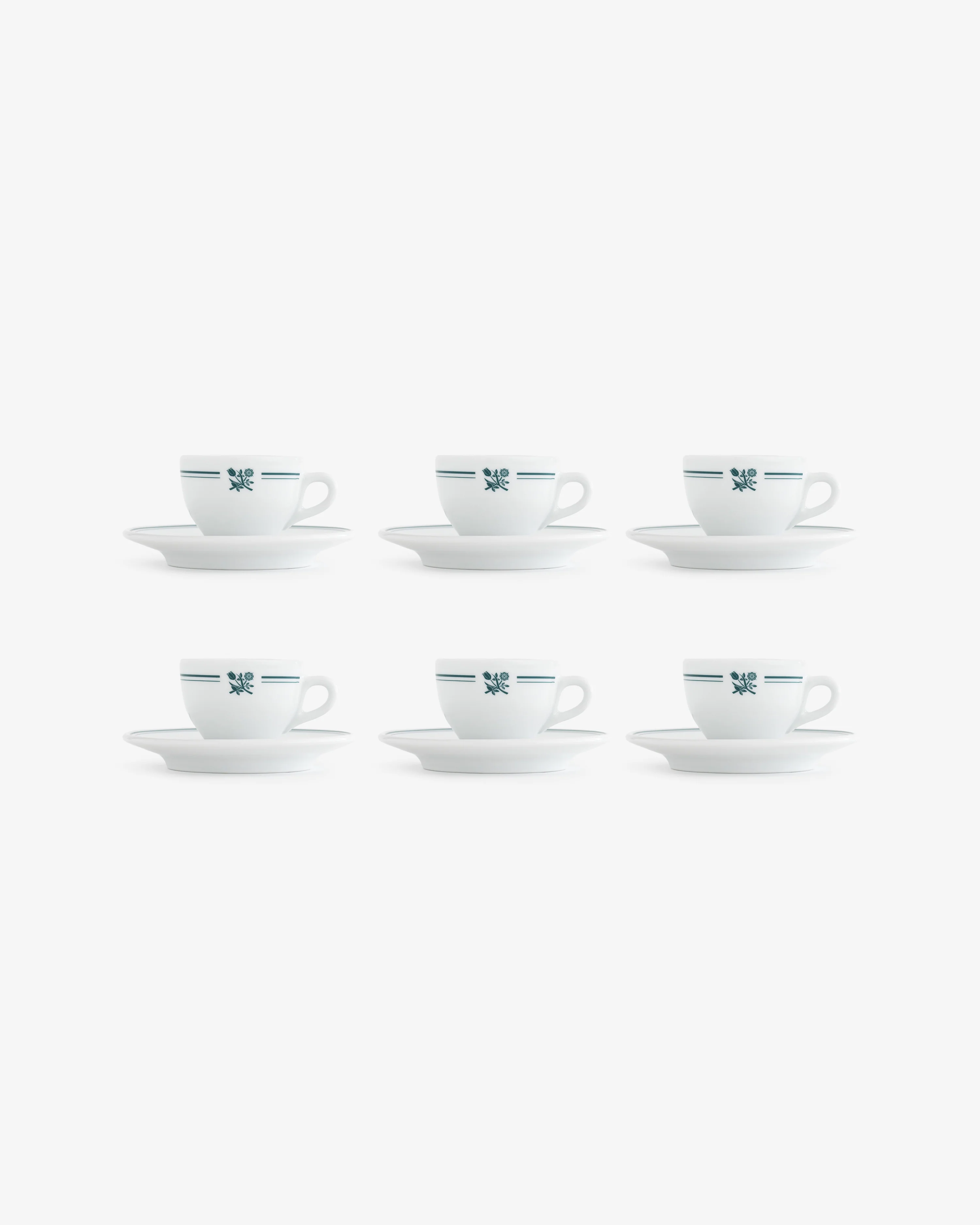 Café Leon Dore Espresso Cup & Saucer (Set of 6) - Image 7