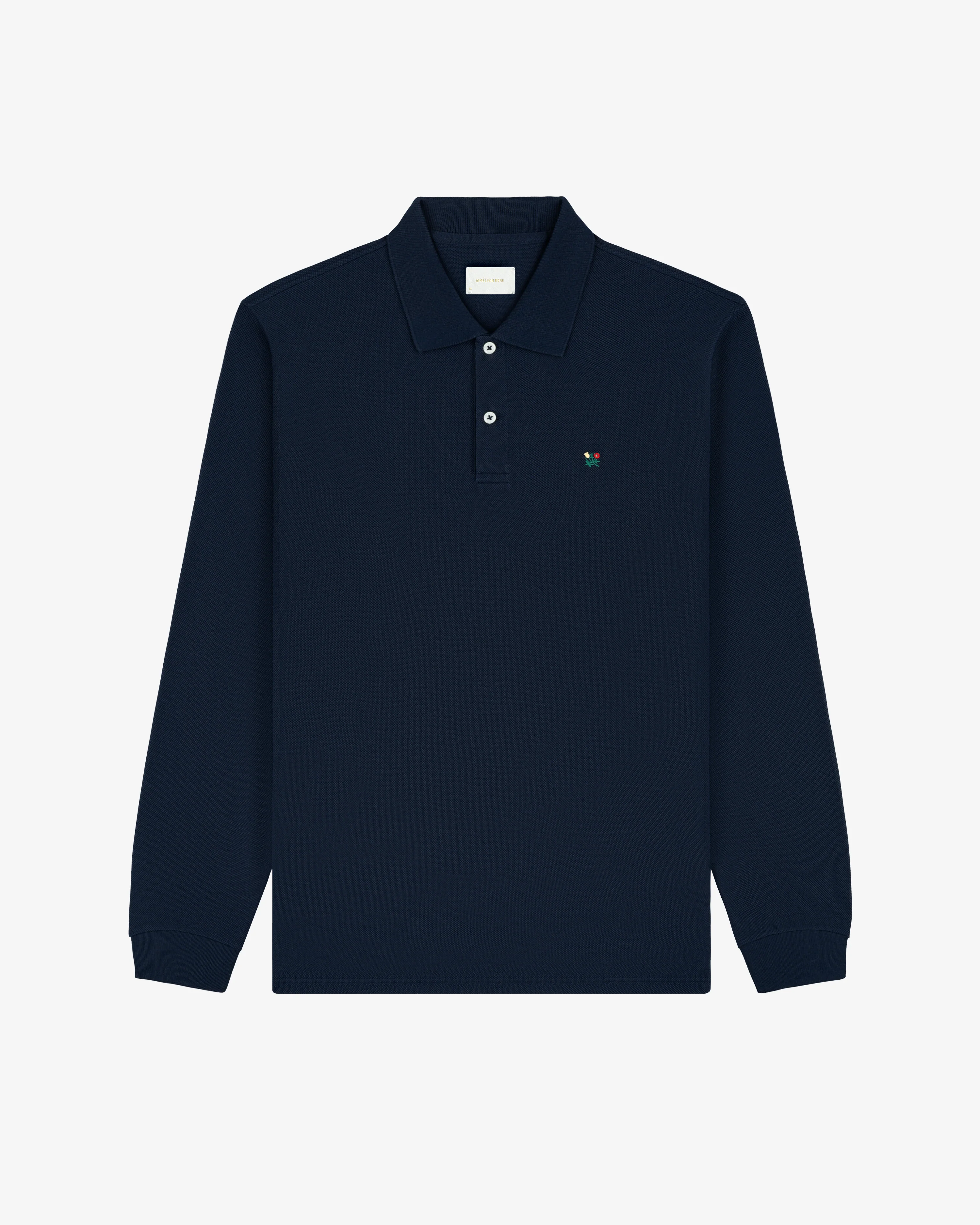 Long-Sleeve Crest   Piqué Polo - Image 2