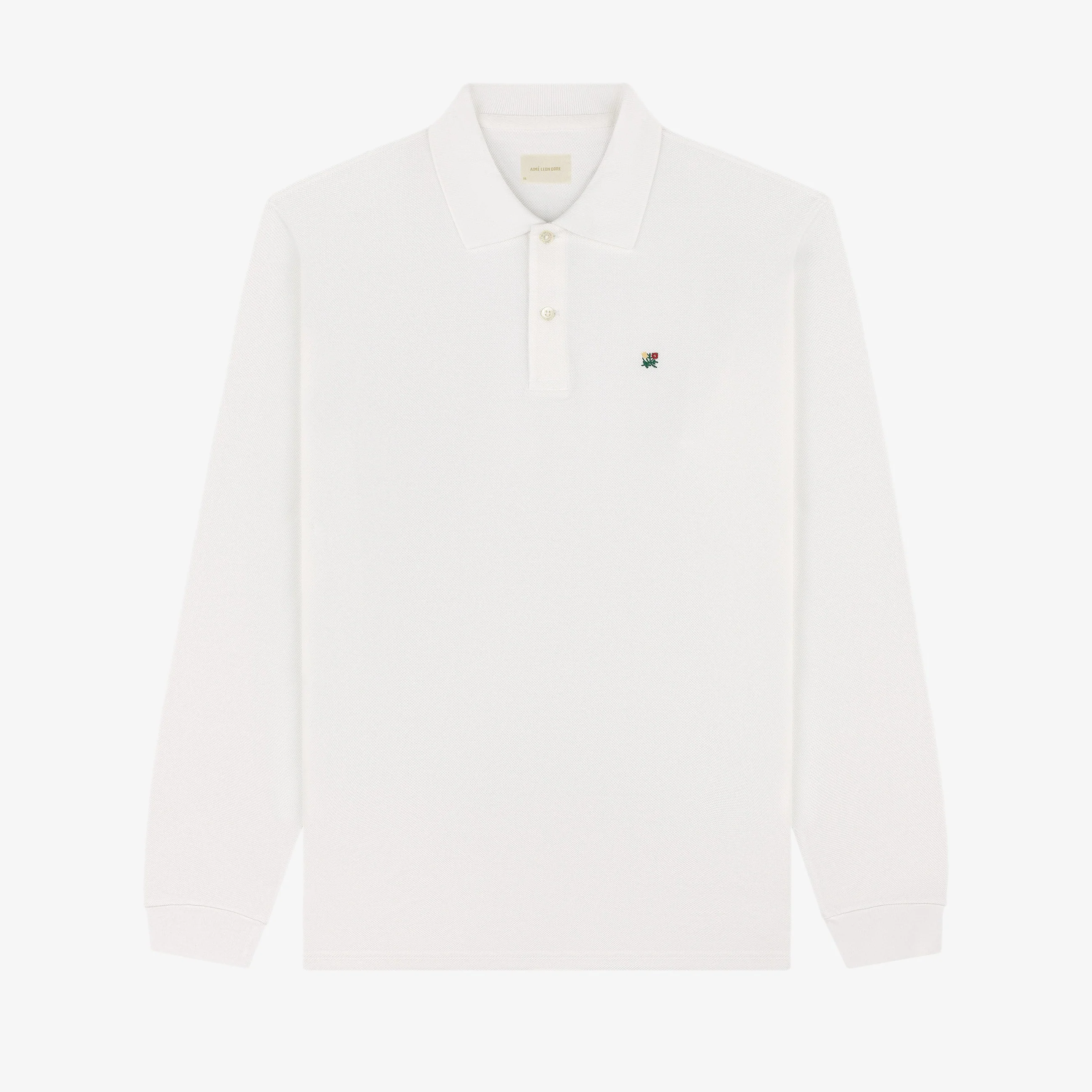 Long-Sleeve Crest   Piqué Polo