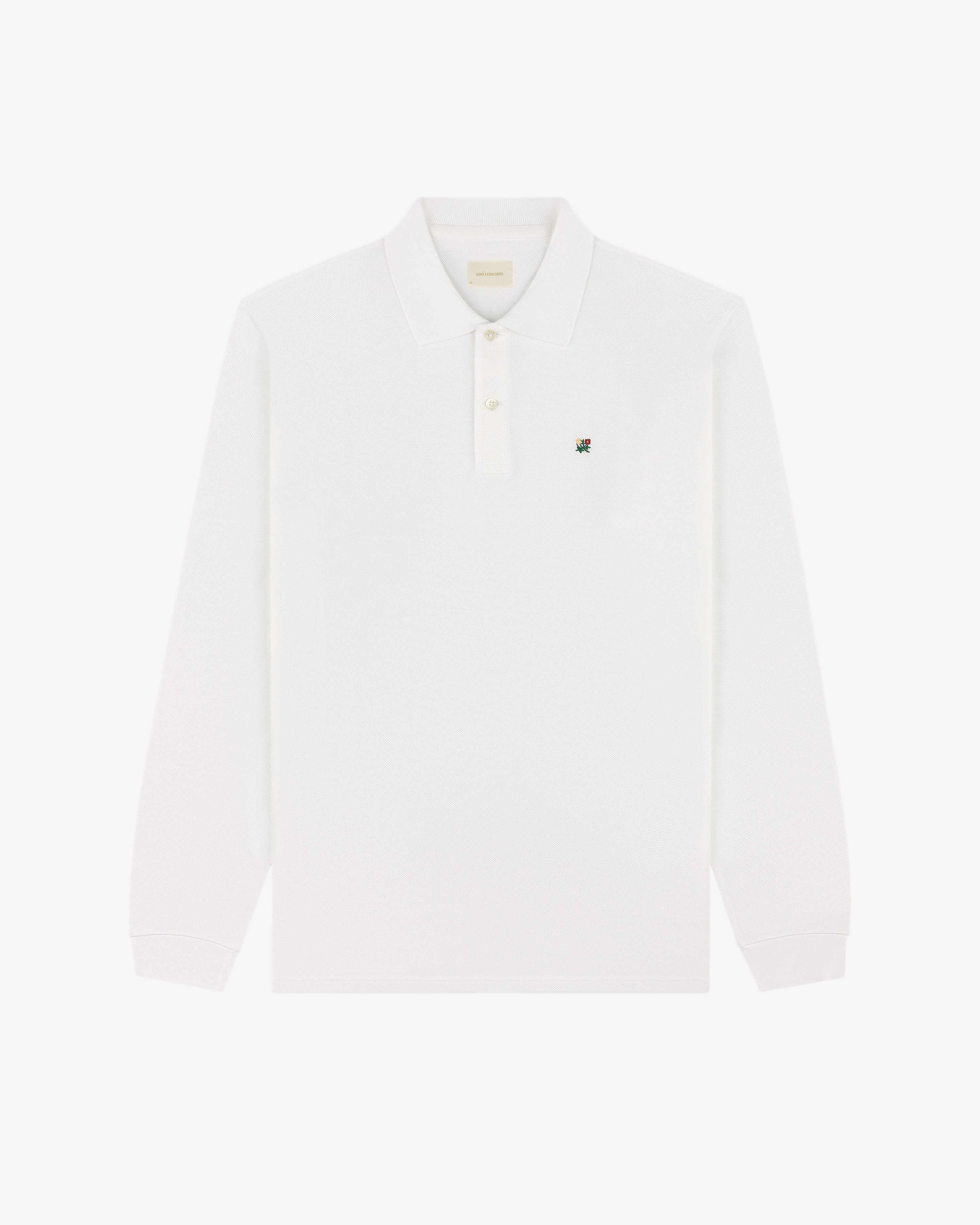 Long-Sleeve Crest   Piqué Polo - Image 2