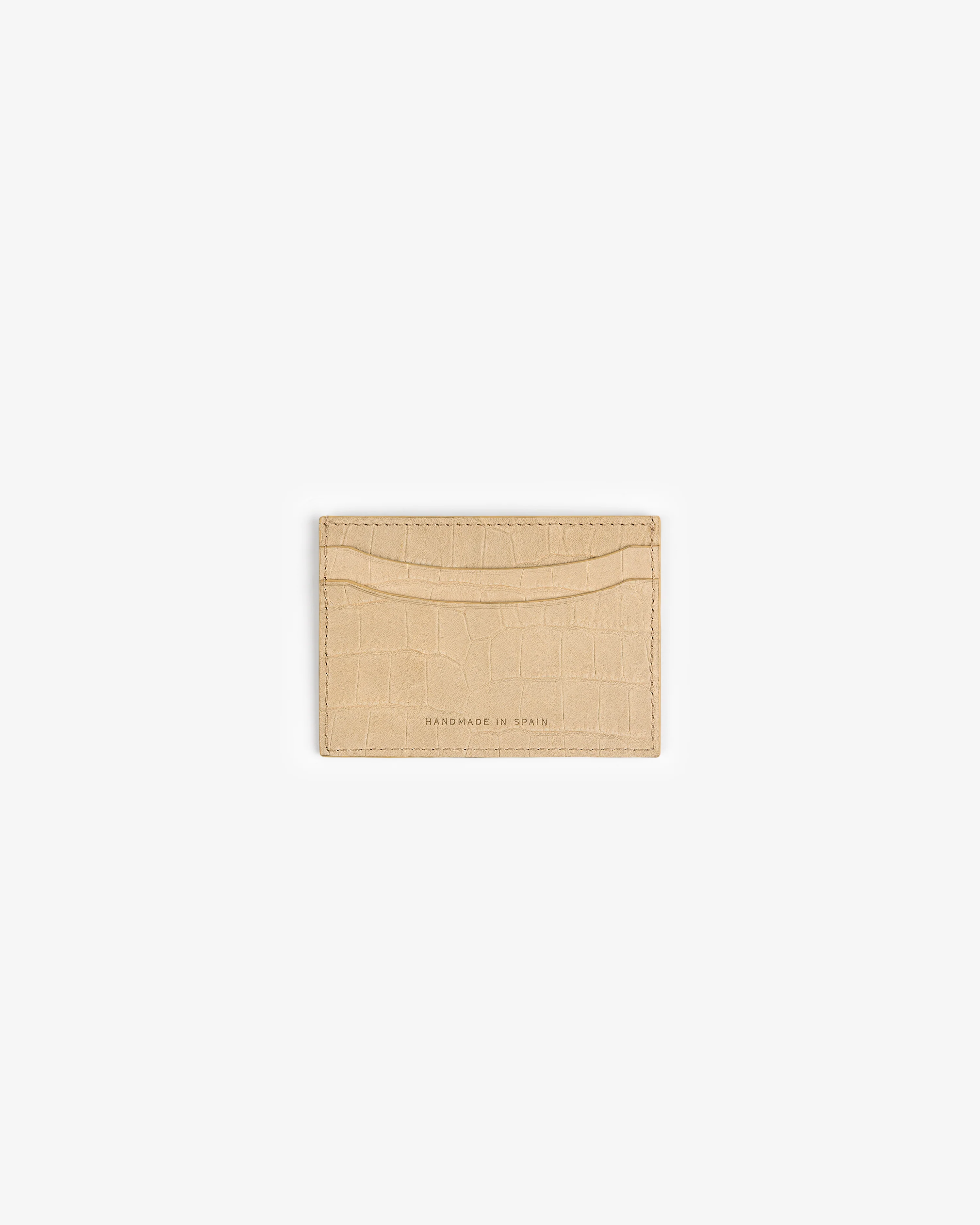 Croc-Embossed Nubuck Cardholder - Image 3