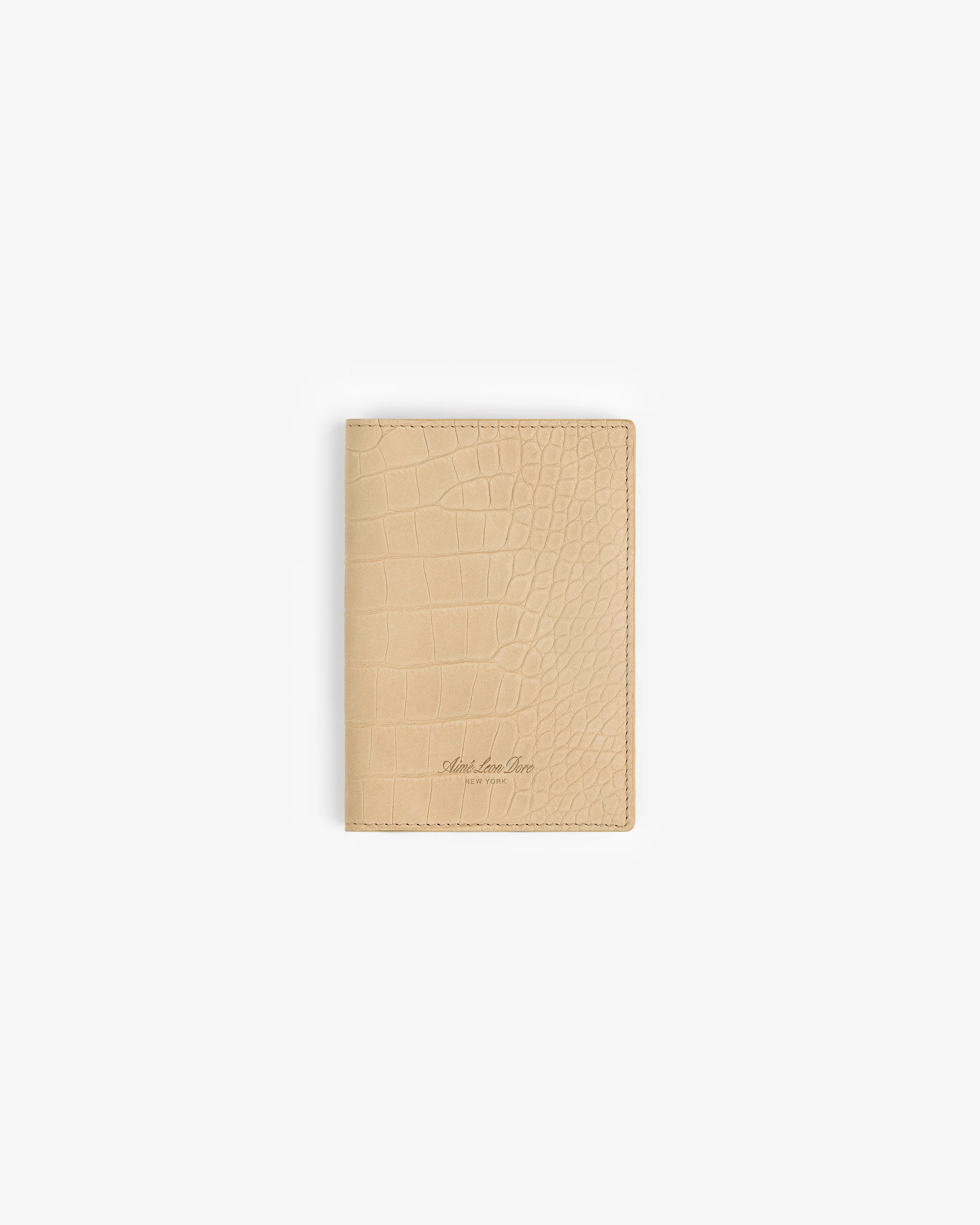 Croc-Embossed Nubuck Passport Holder - Image 2