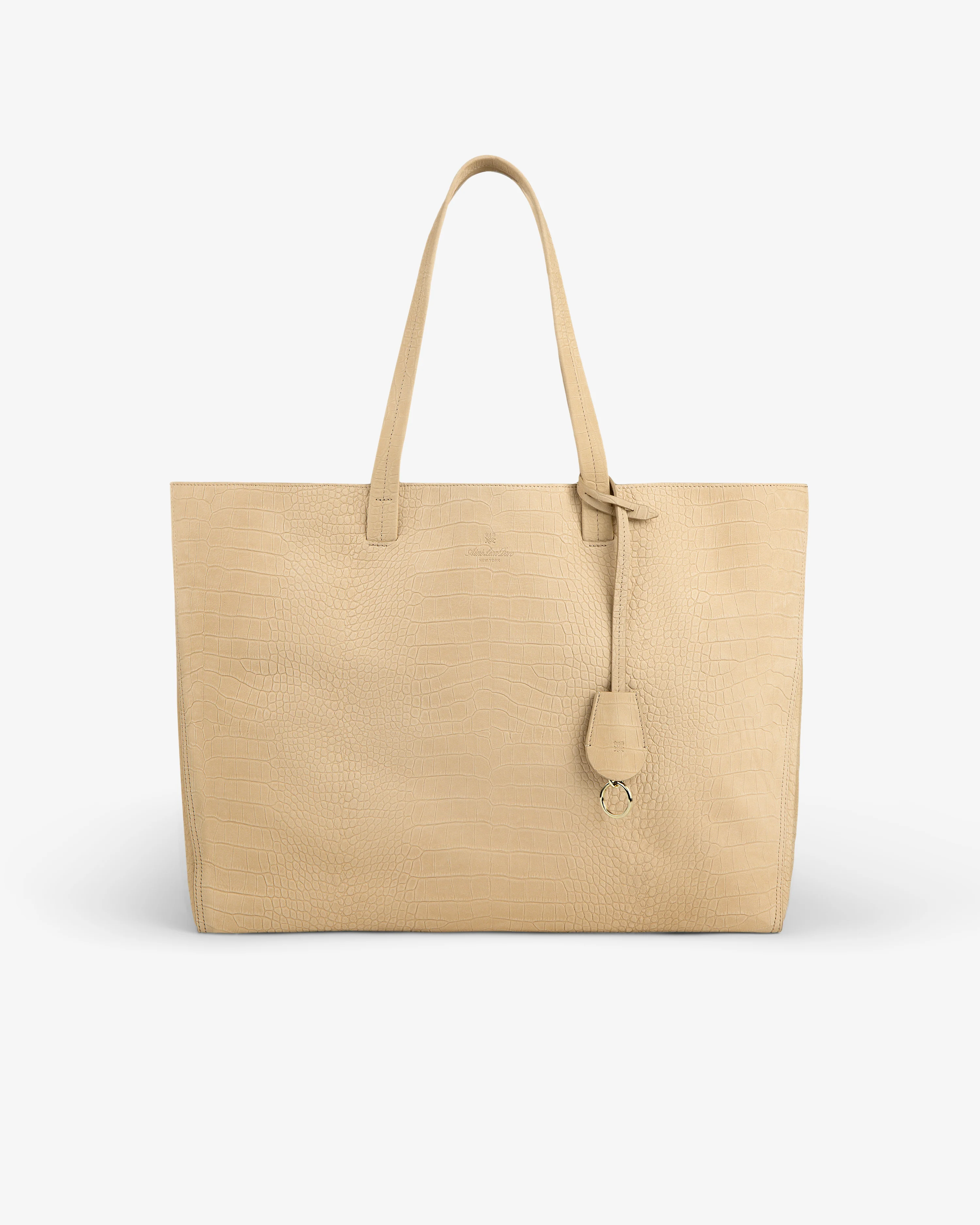 Croc-Embossed Nubuck Tote Bag - Image 2