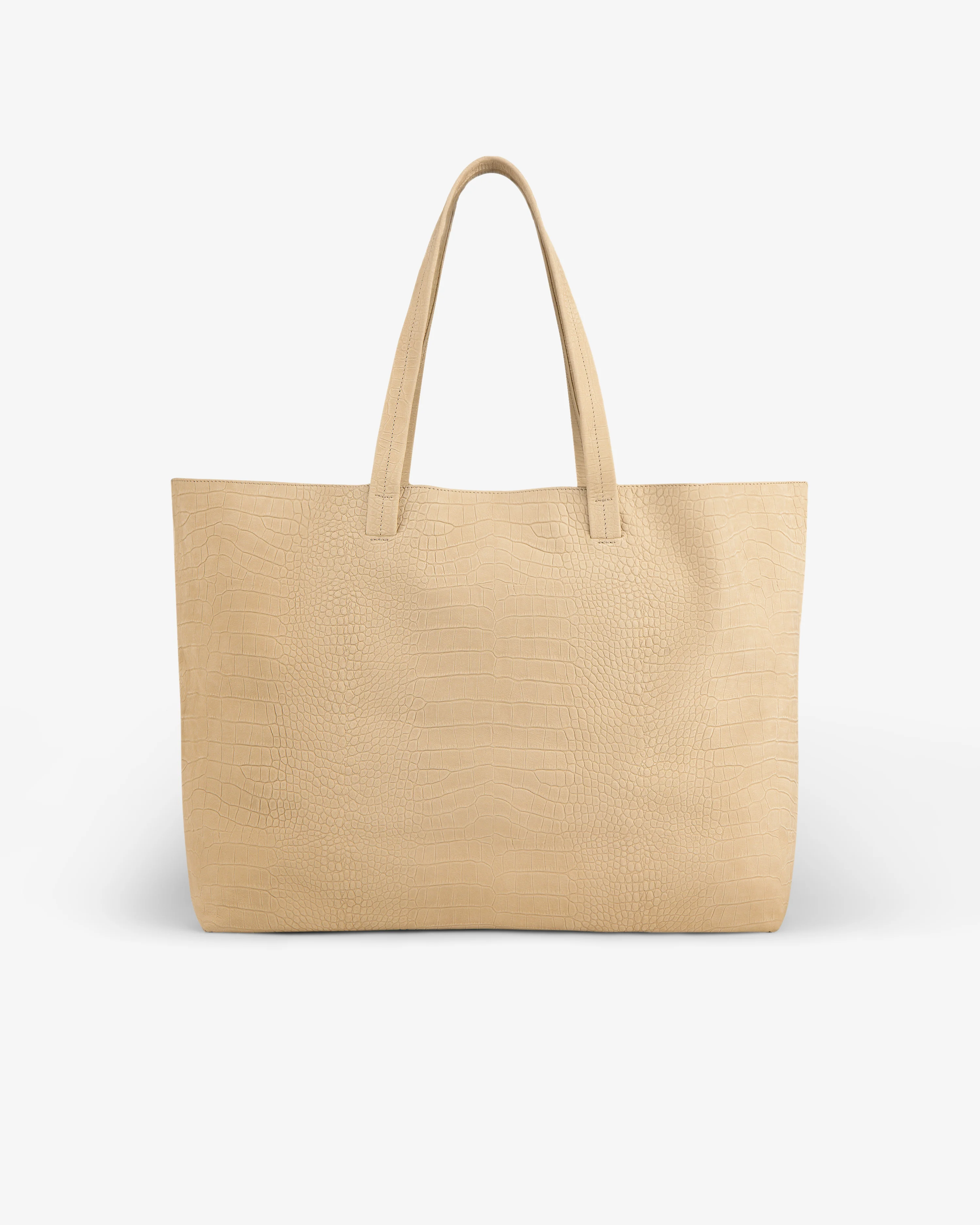 Croc-Embossed Nubuck Tote Bag - Image 3