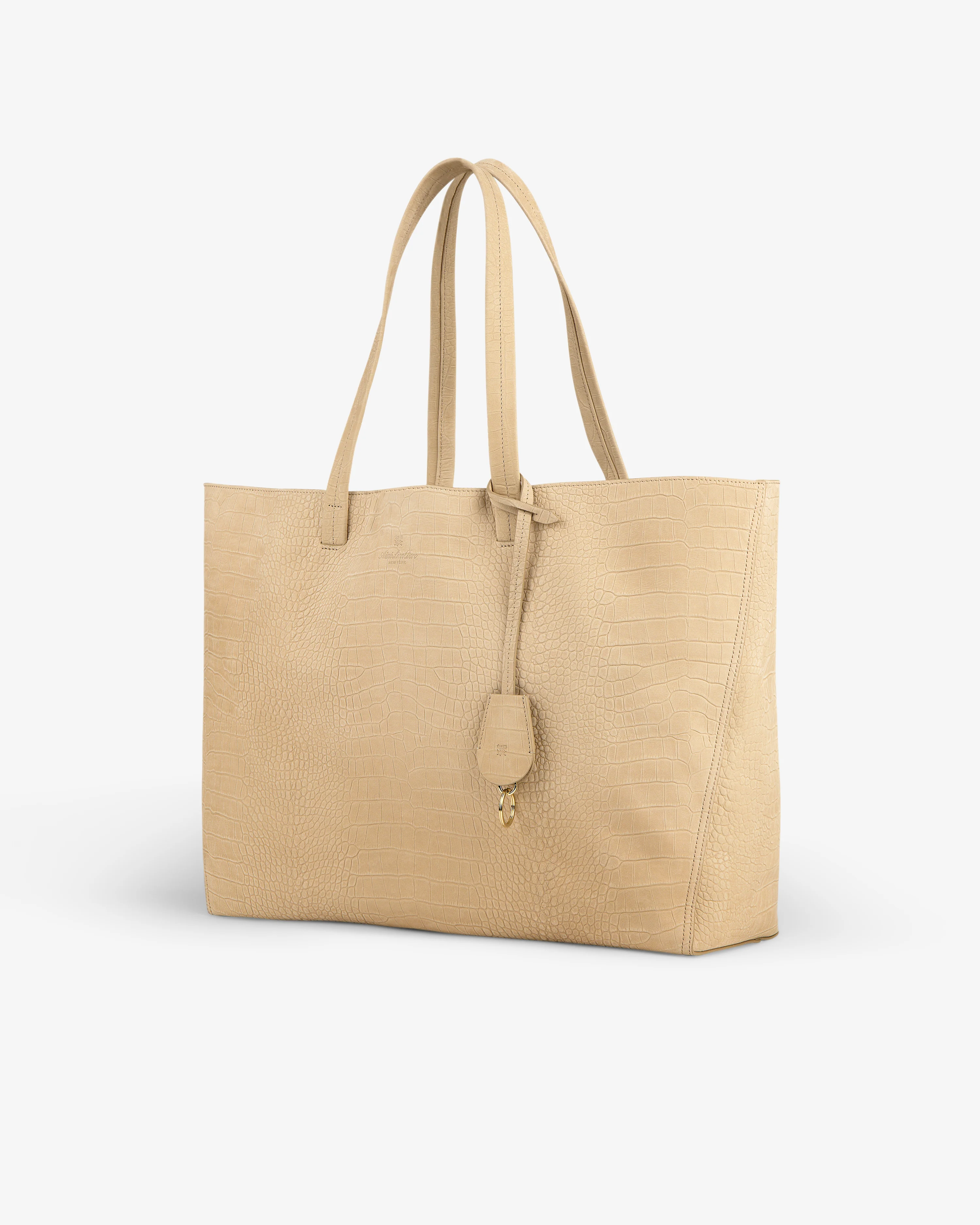 Croc-Embossed Nubuck Tote Bag - Image 4
