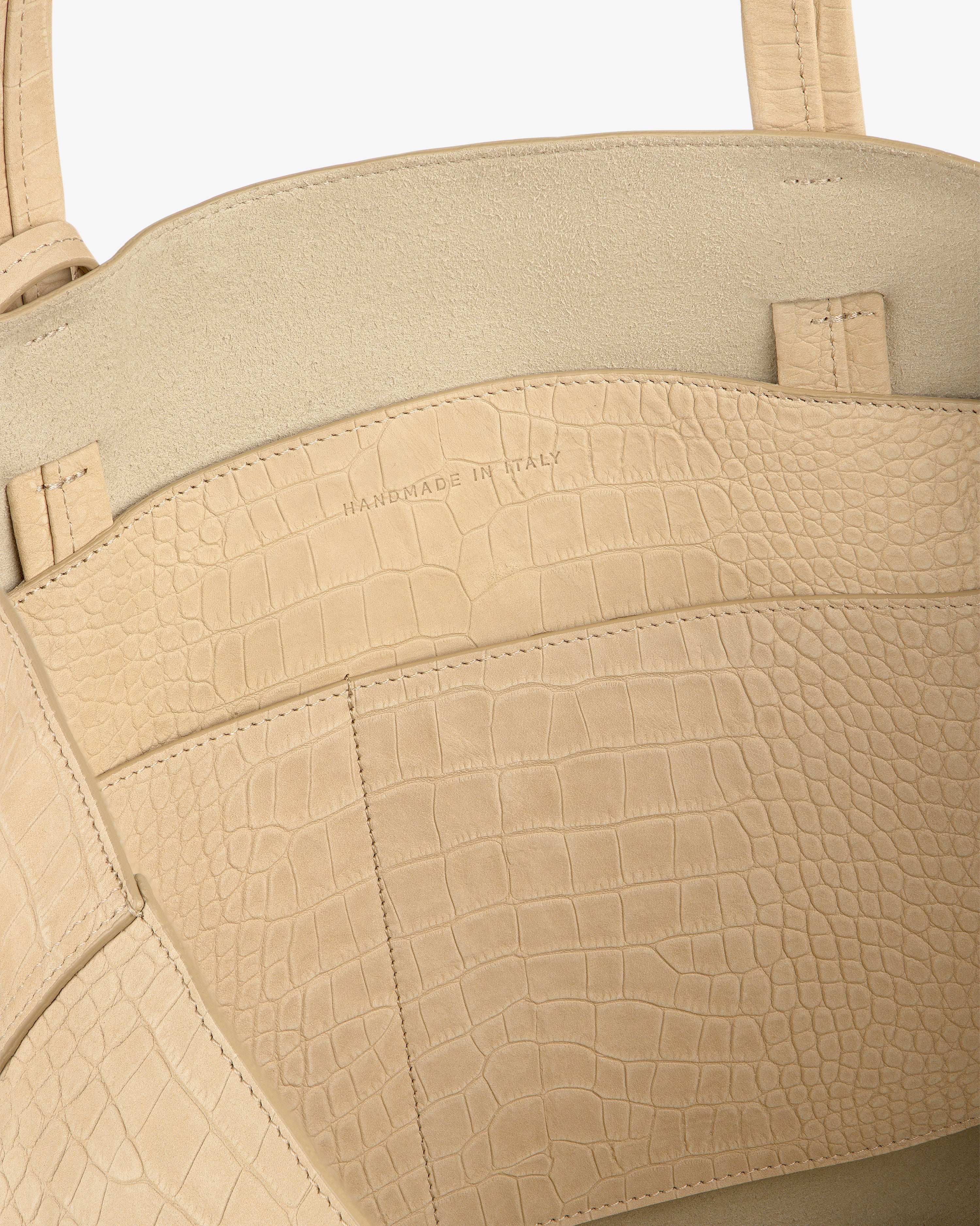 Croc-Embossed Nubuck Tote Bag - Image 7
