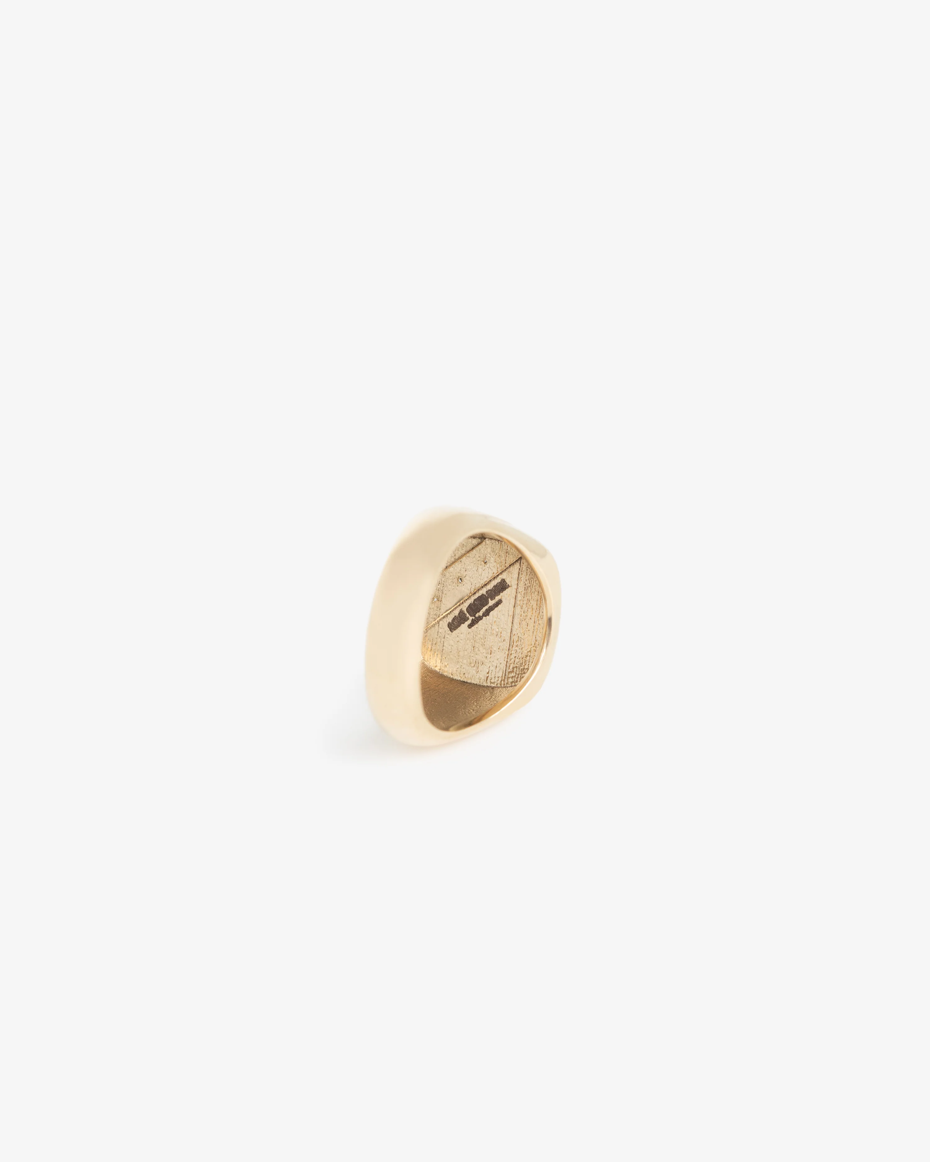 14Kt Gold Diamond Signet  Ring - Image 4