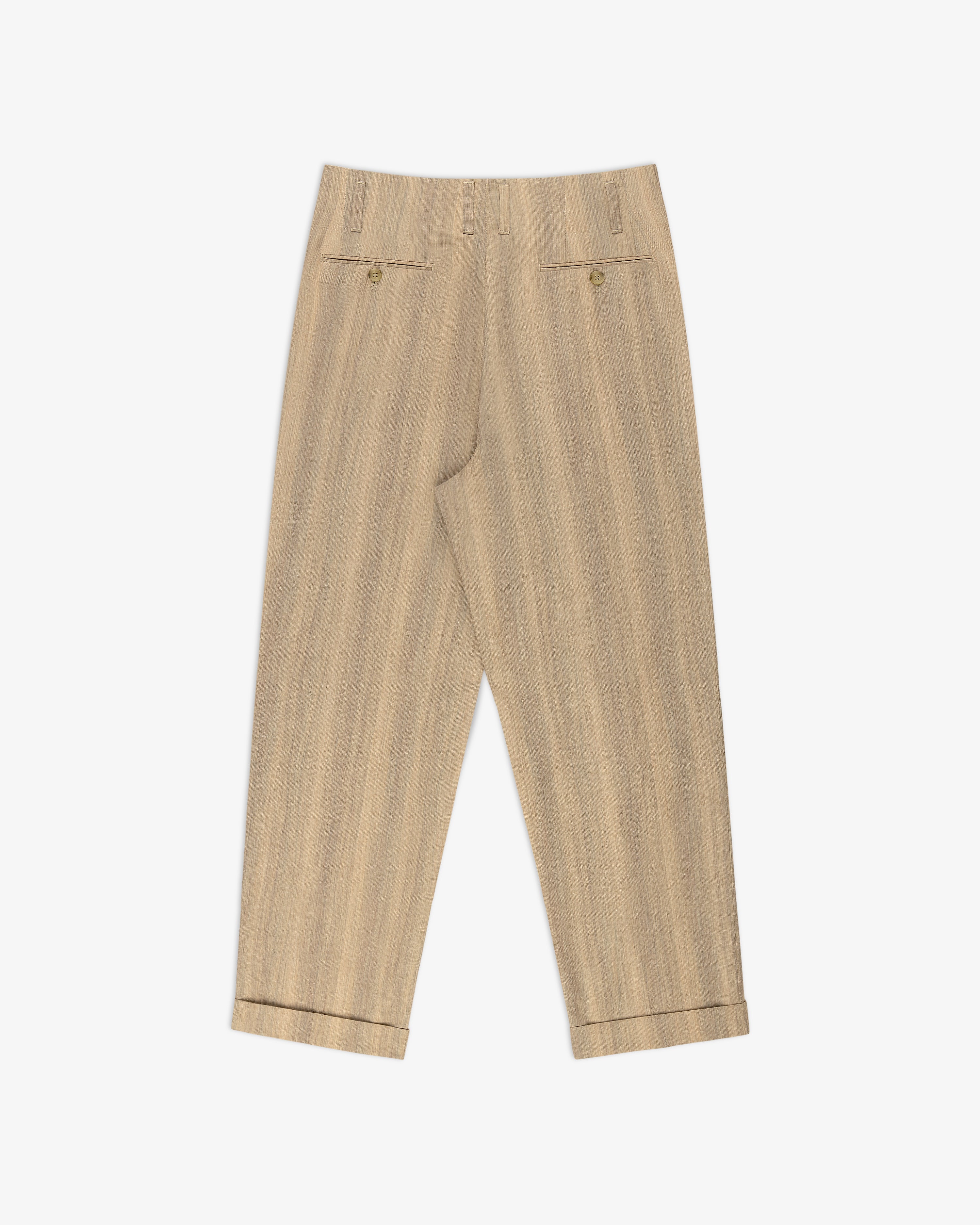Double Pleated Safari Suit Trouser - Image 4