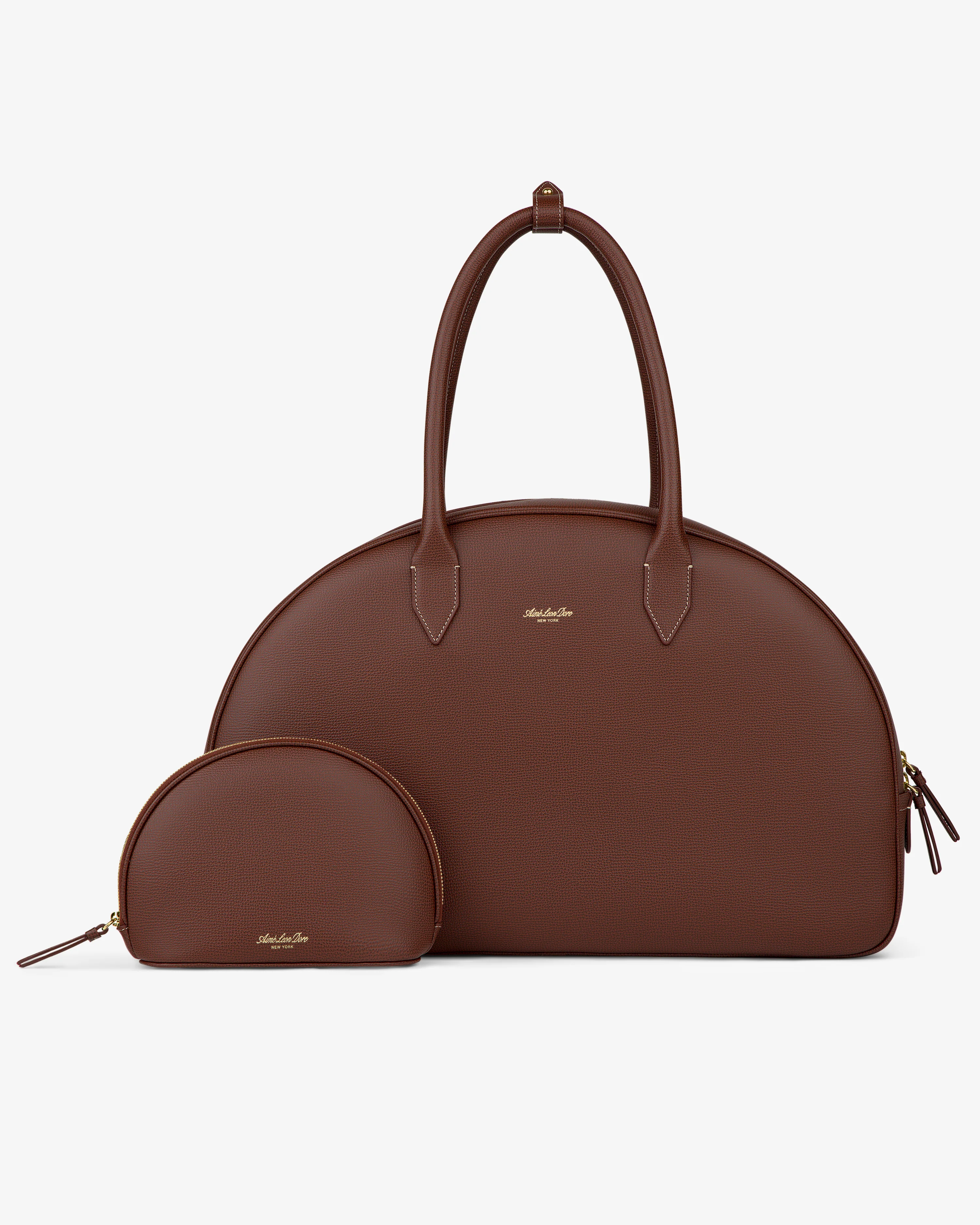 Full Grain Leather Crescent Shoulder Bag - Image 3