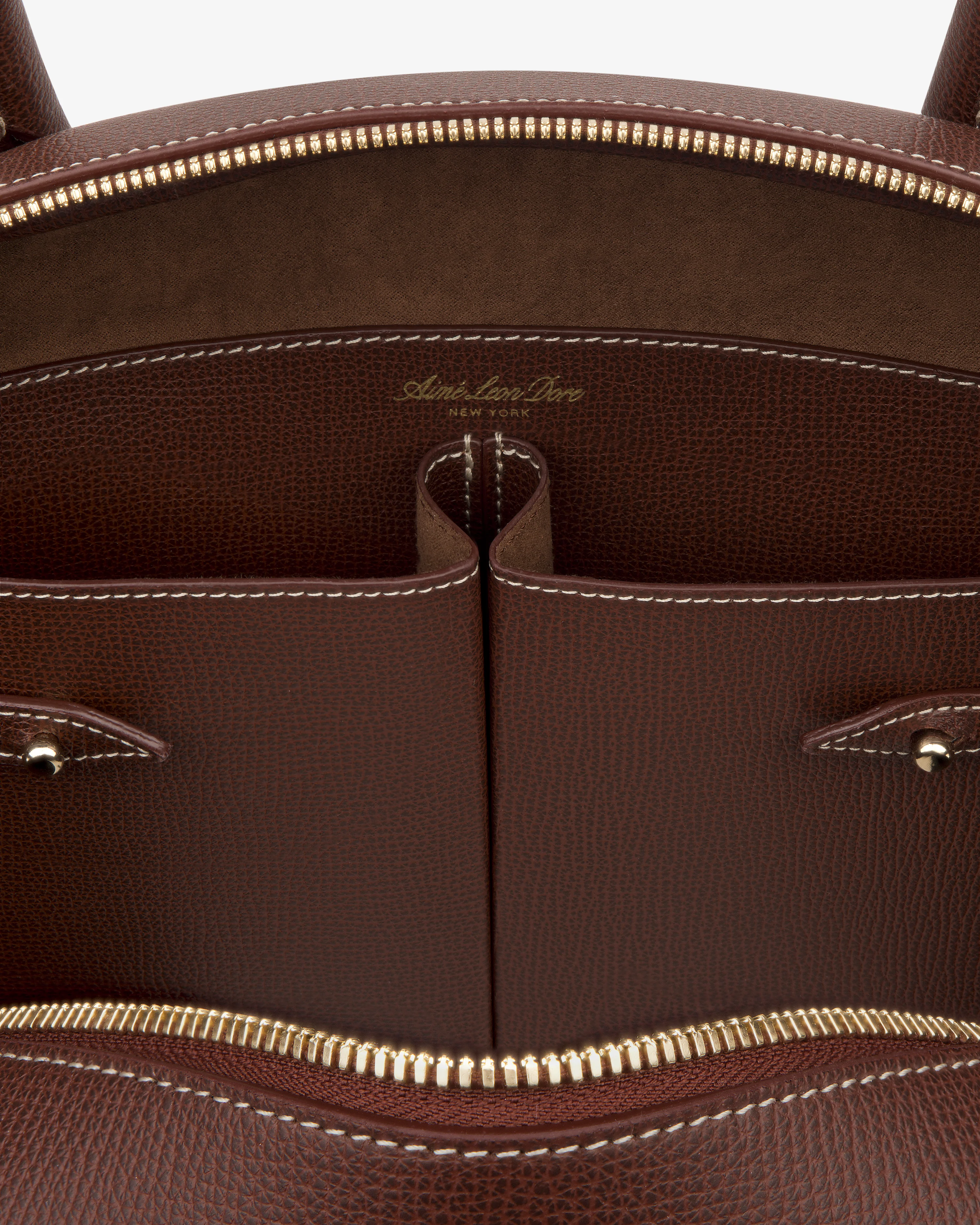 Full Grain Leather Crescent Shoulder Bag - Image 6