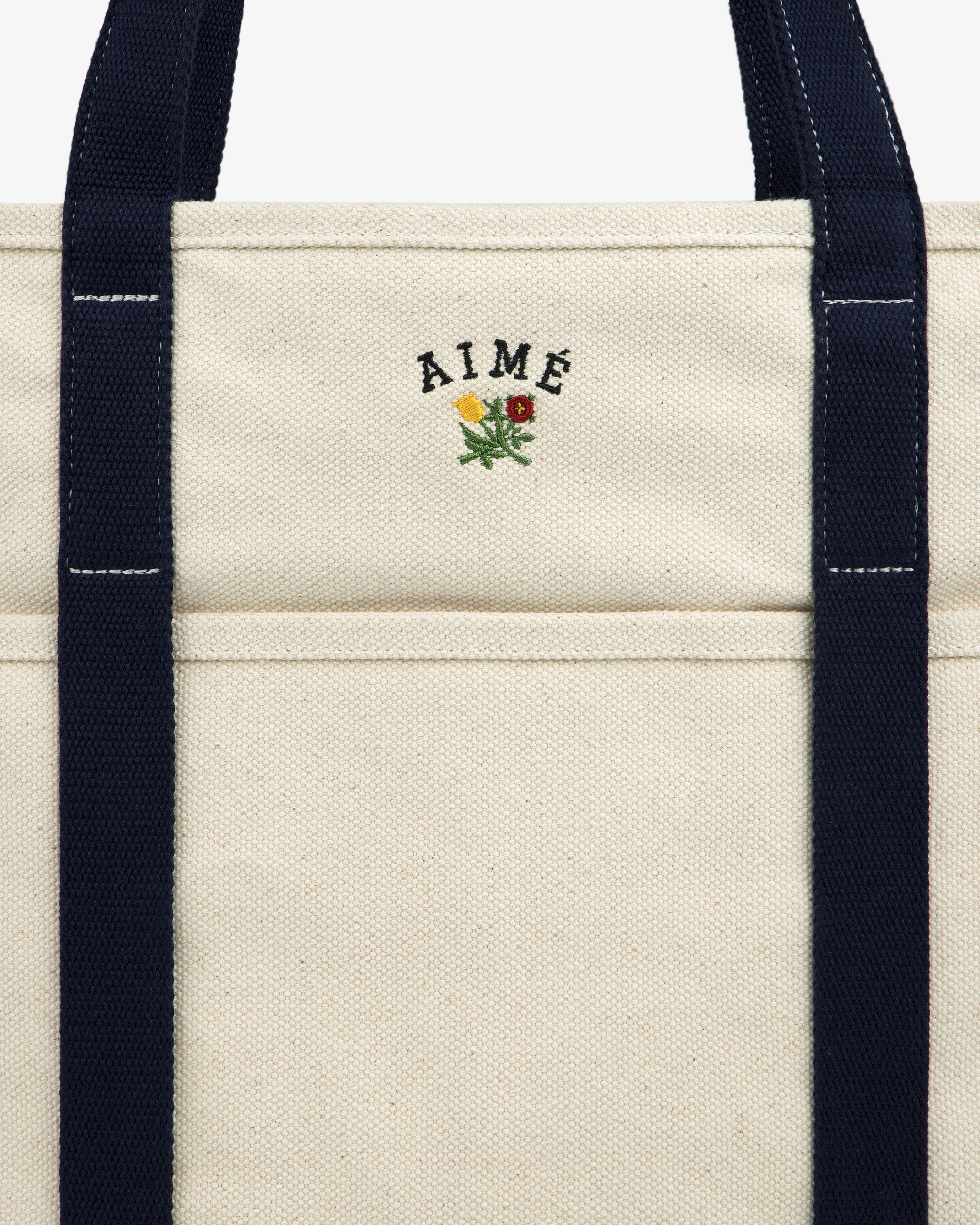 Large Crest Contrast Tote Bag - Image 4