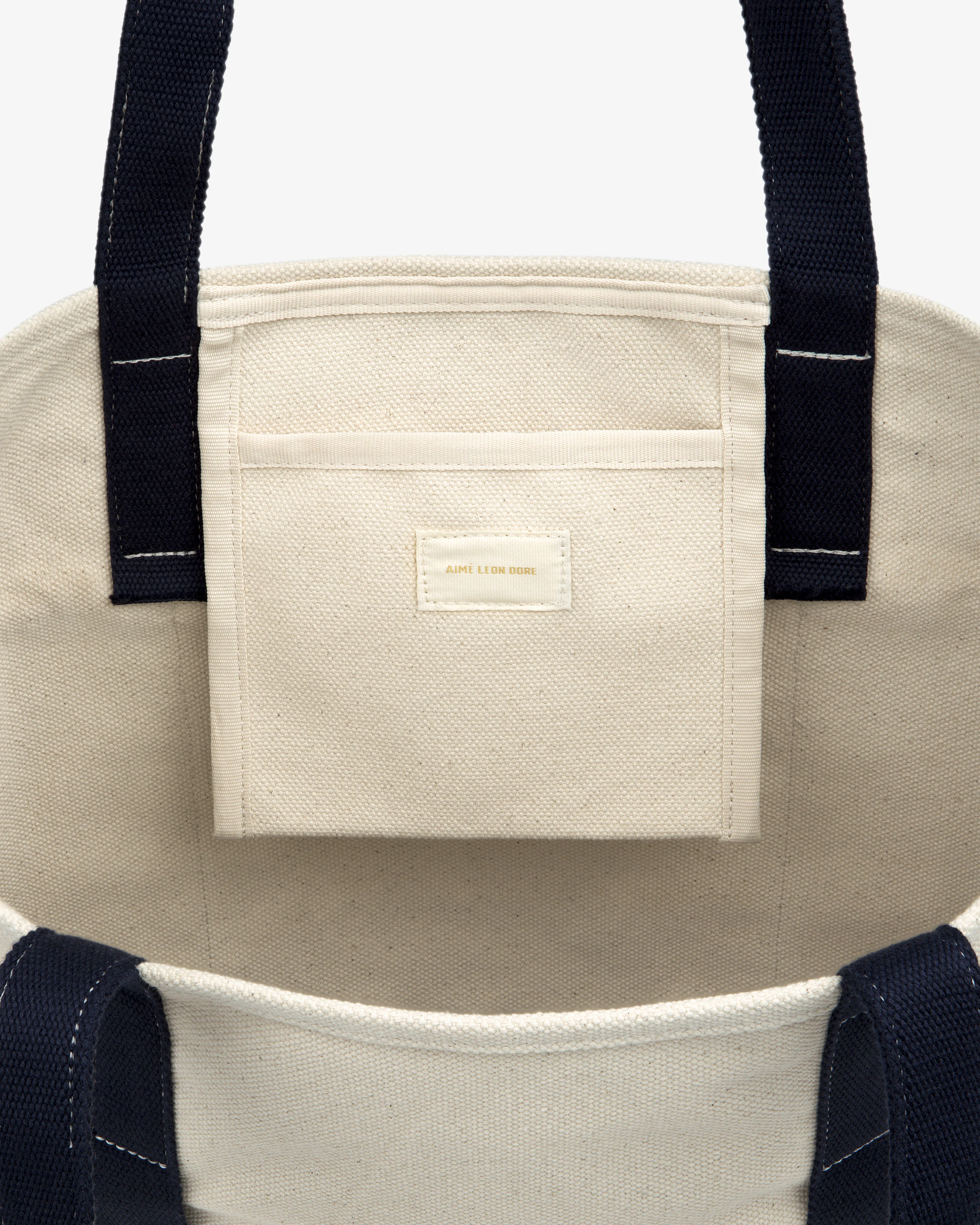 Large Crest Contrast Tote Bag - Image 5