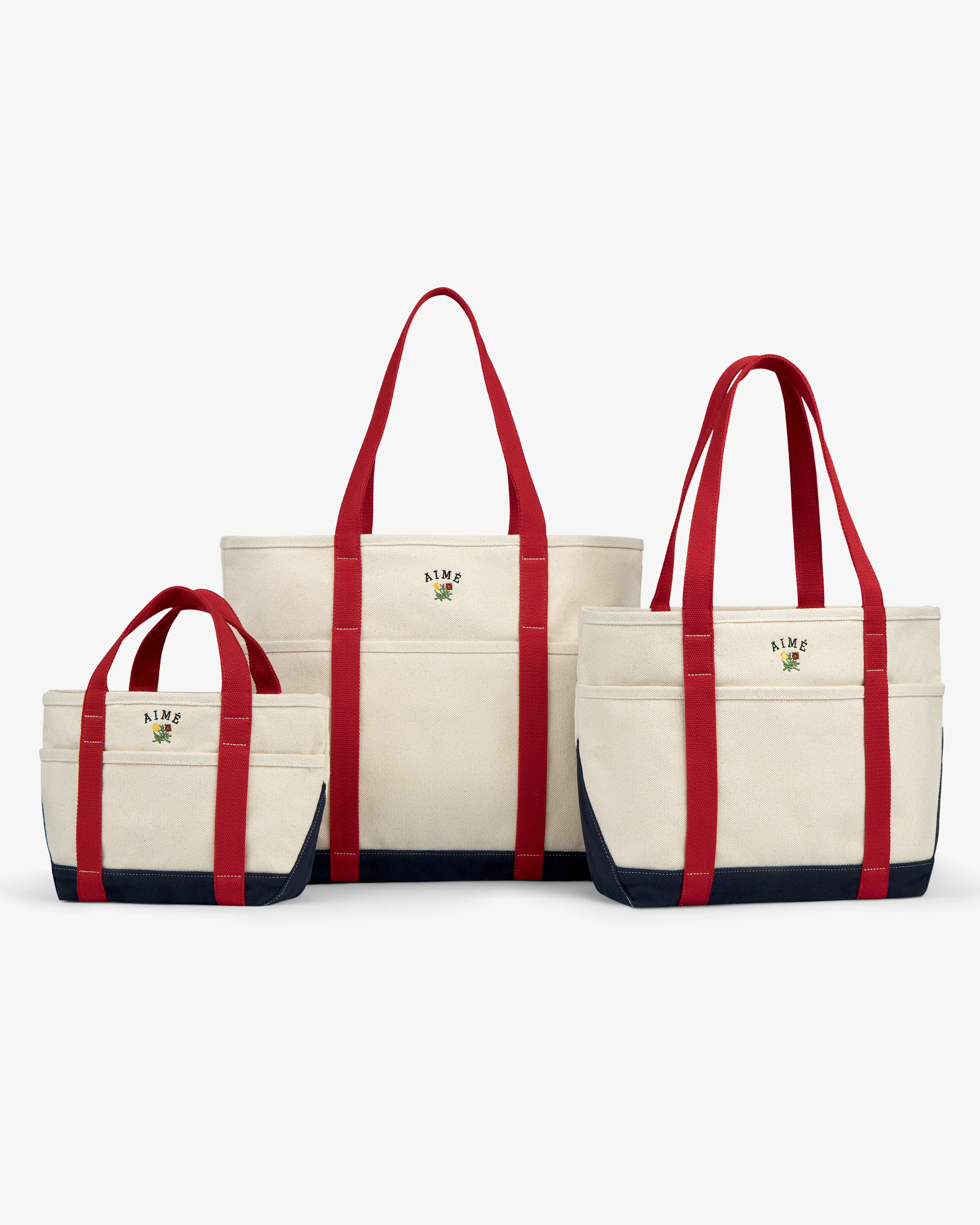 Large Crest Contrast Tote Bag - Image 3