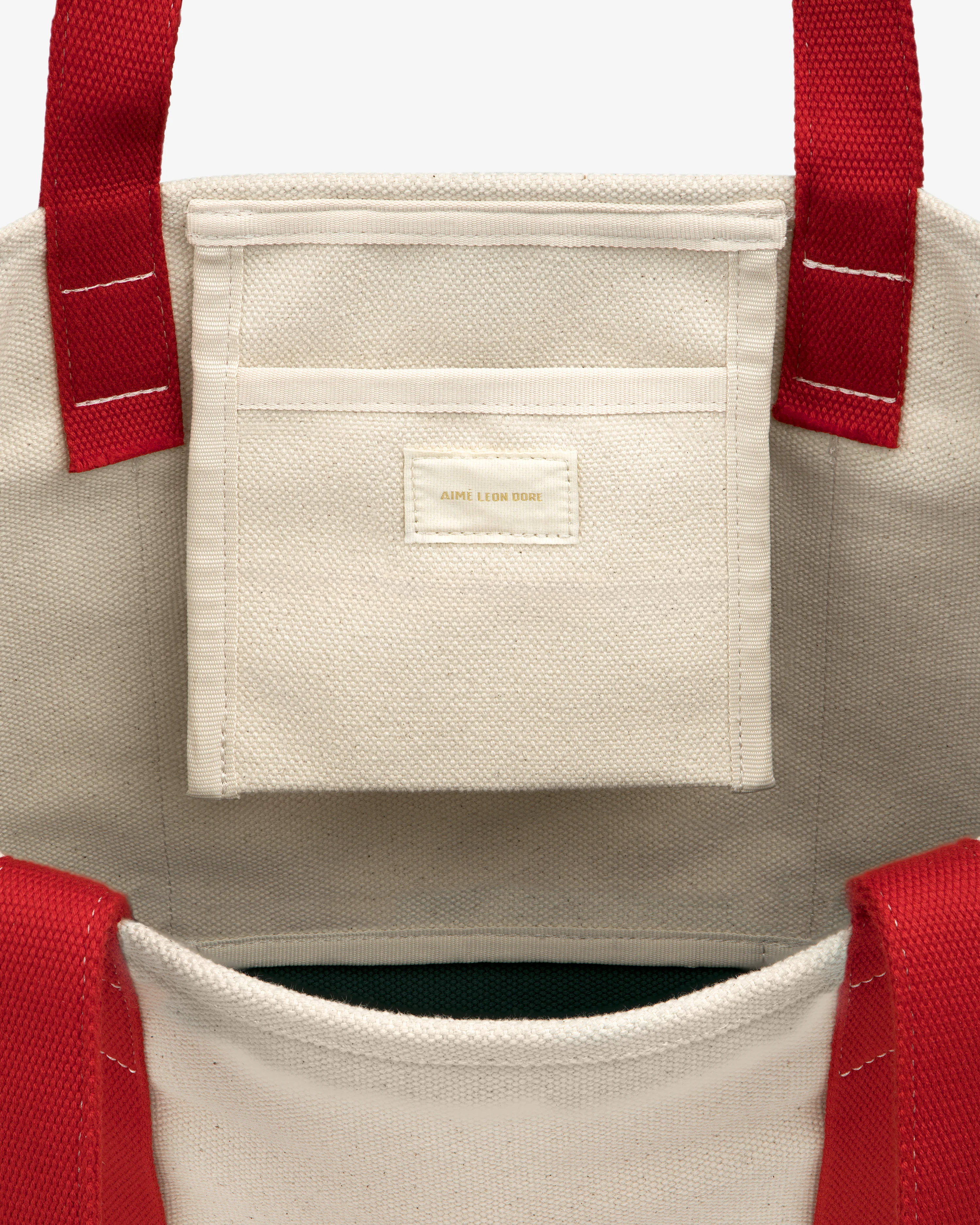 Large Crest Contrast Tote Bag - Image 5
