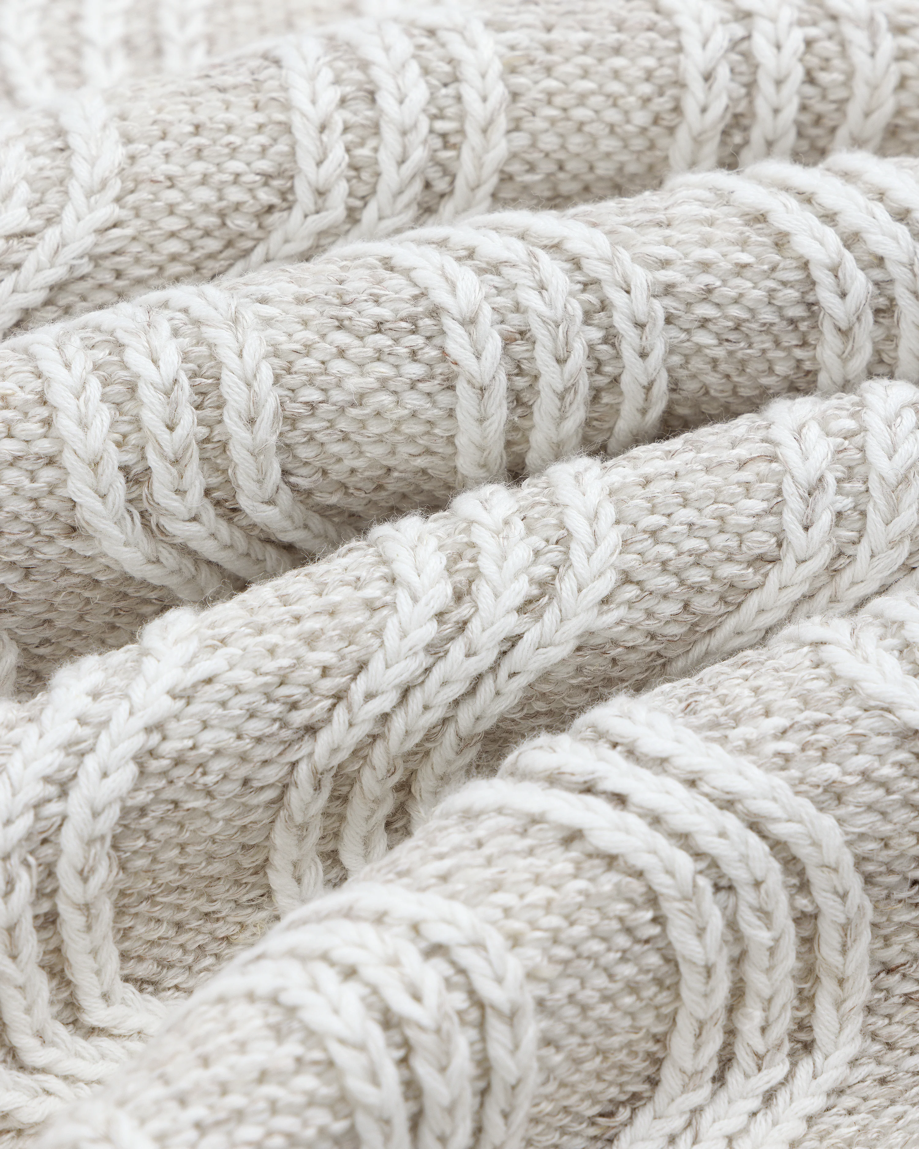 Linen Blend Cable Knit Sweater - Image 5