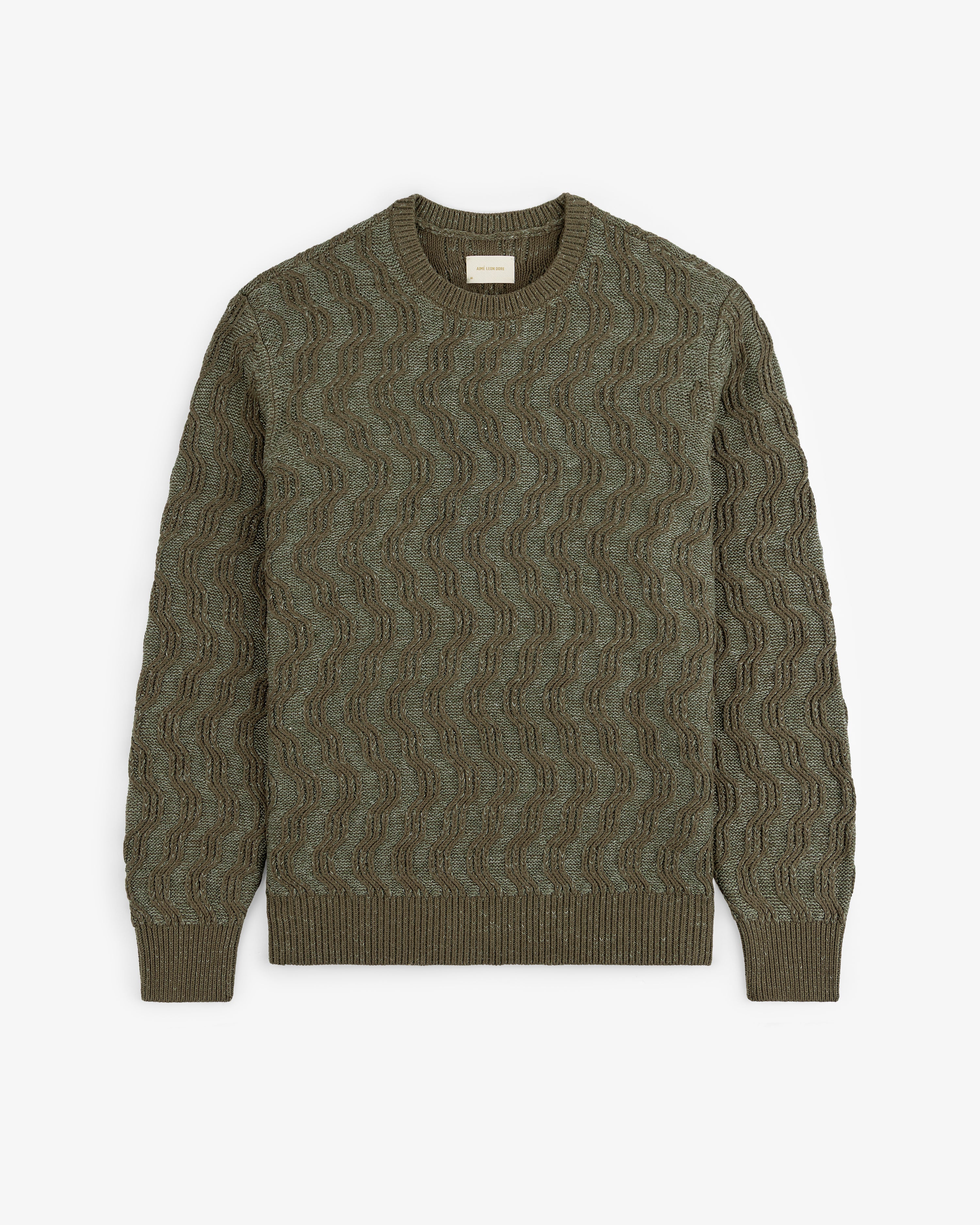 Linen Blend Cable Knit Sweater - Image 2