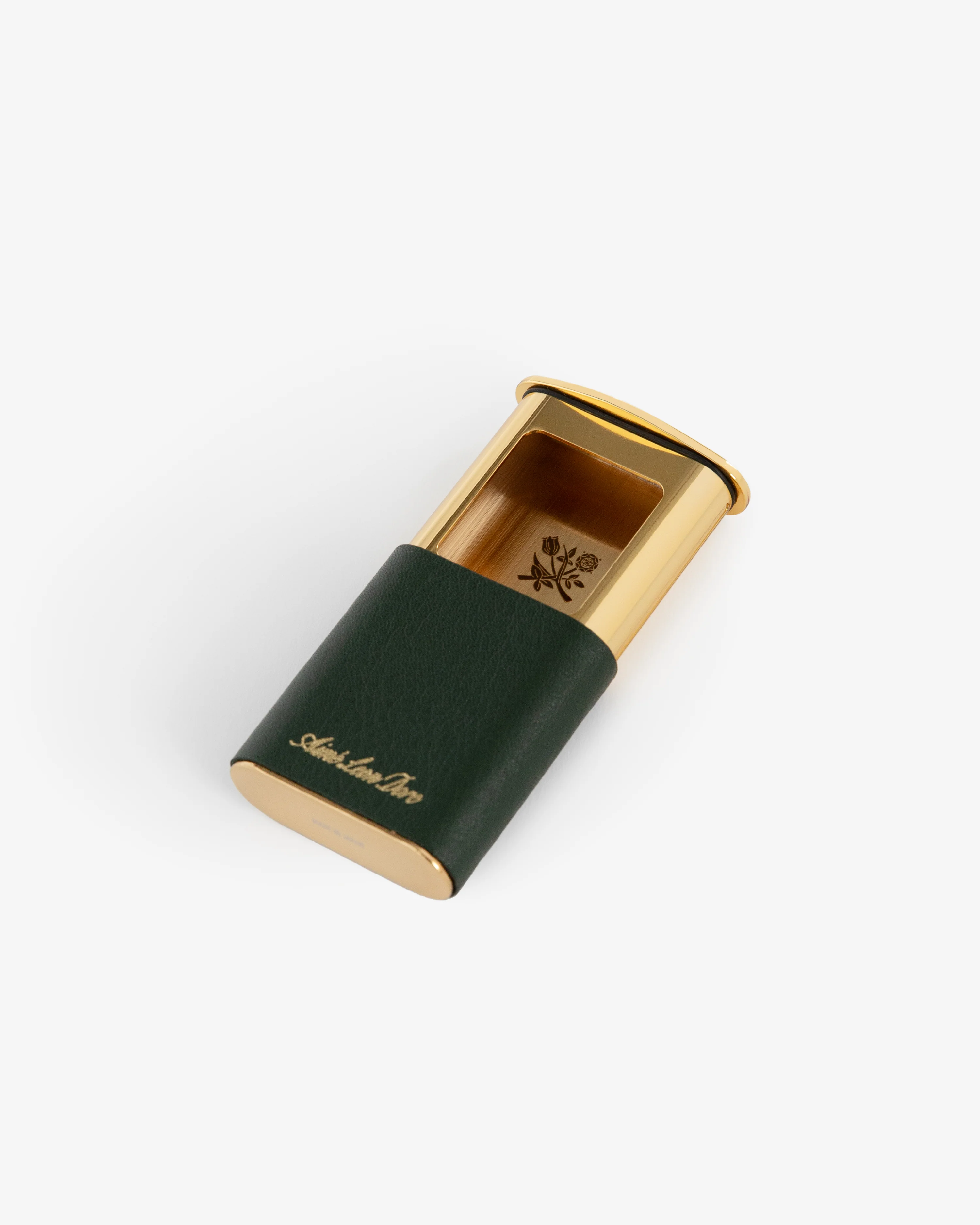 Queens Crest Leather Portable Ashtray - Image 3