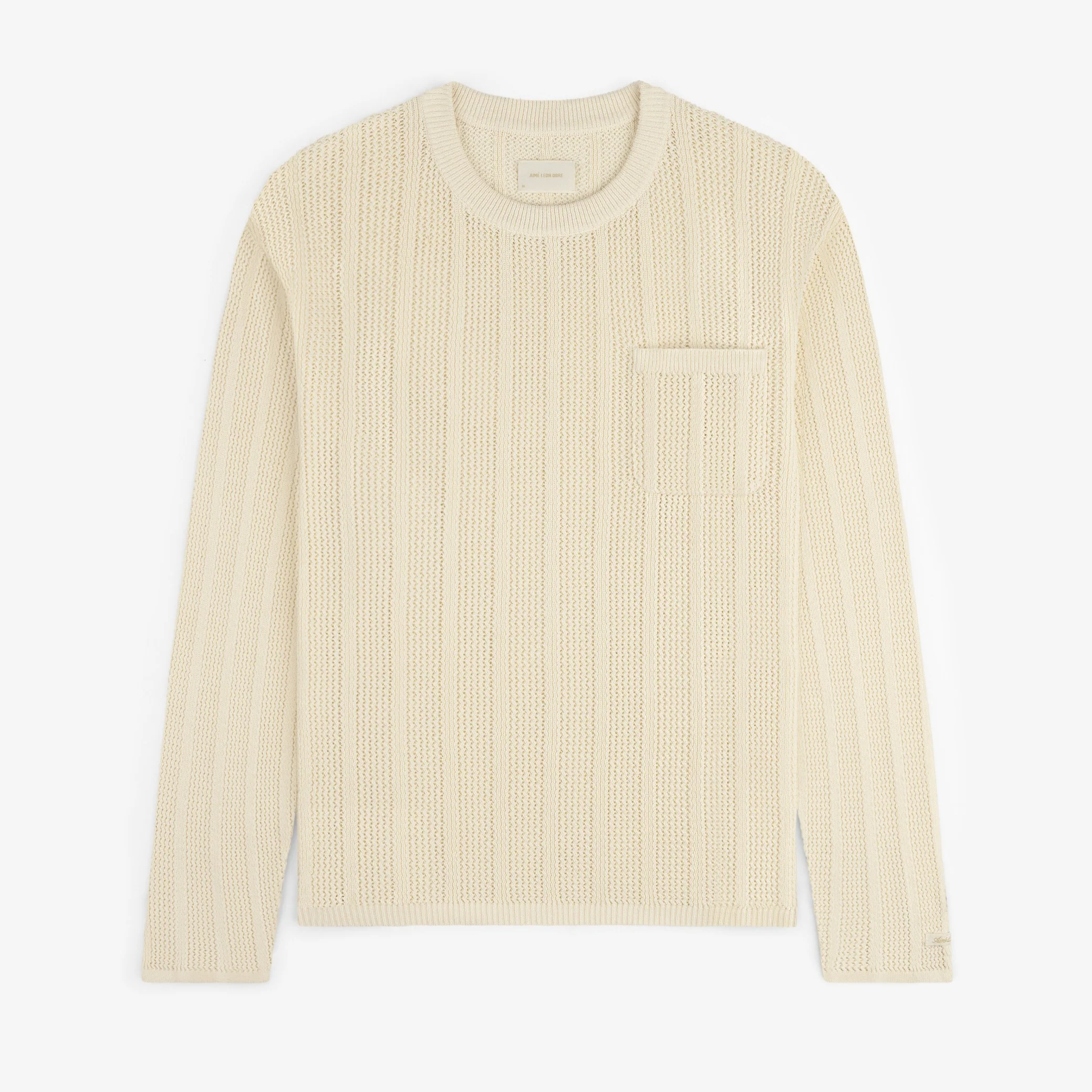 Racking Stitch Crewneck Sweater