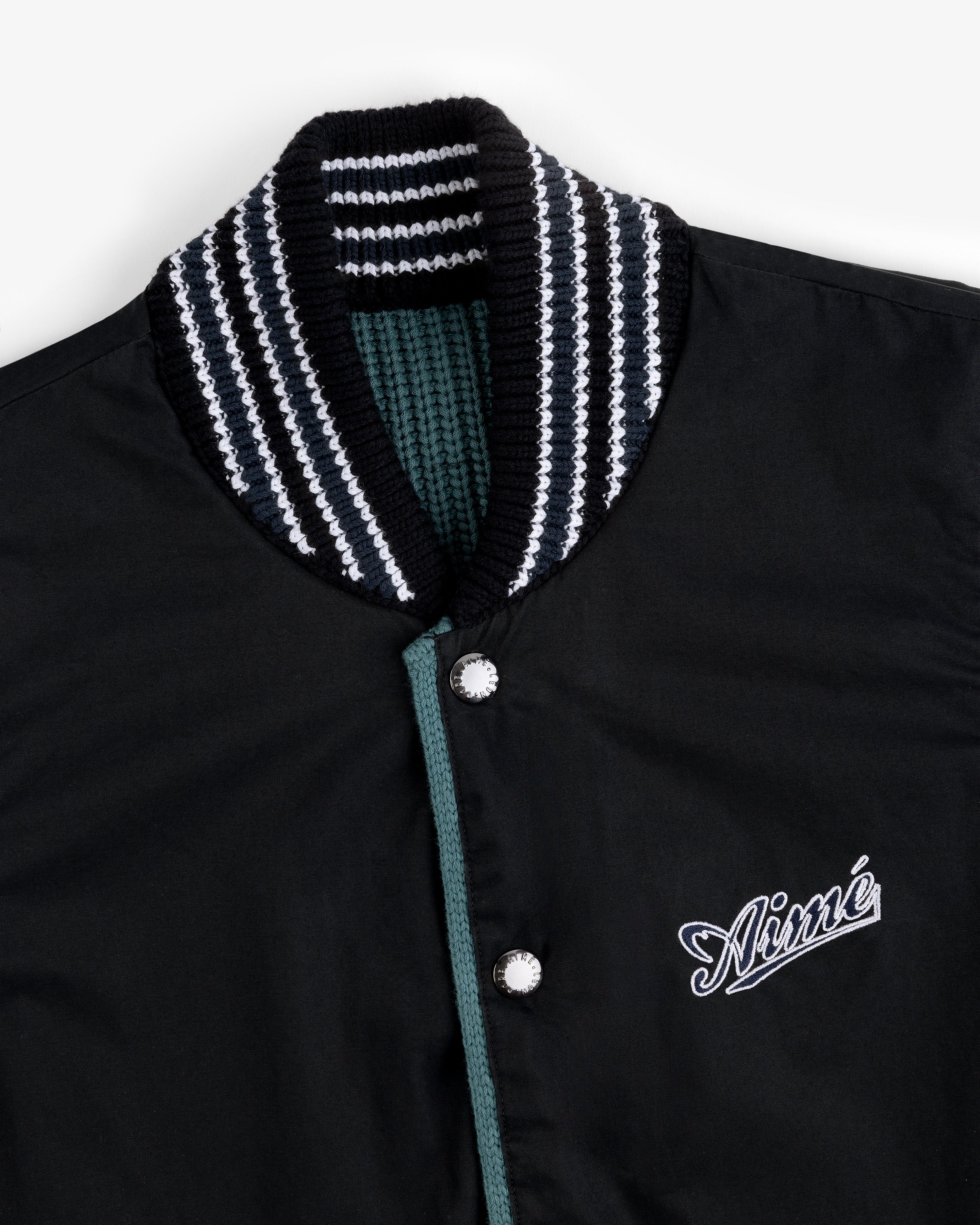 Reversible Knit Bomber Jacket - Image 7