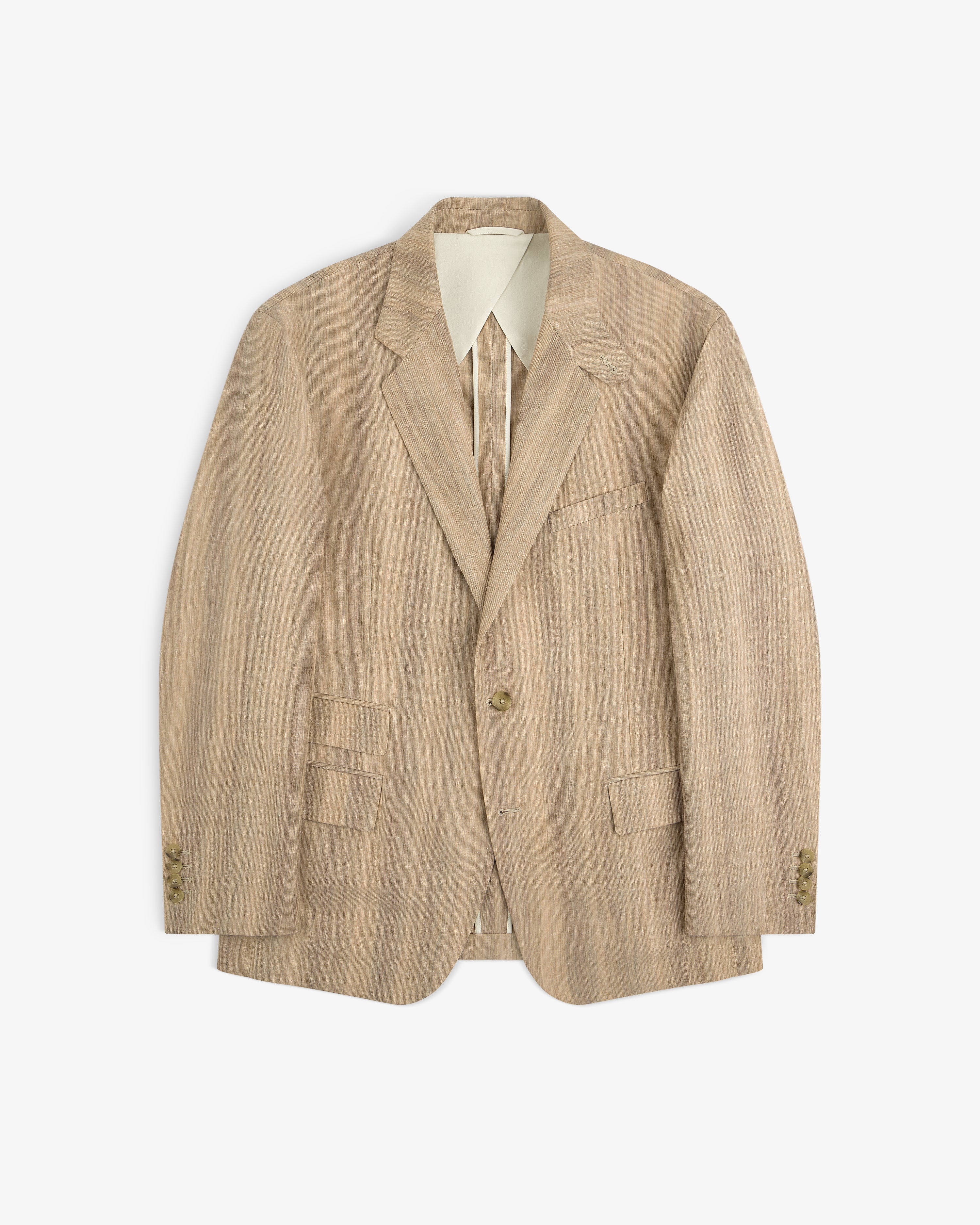 Single-Breasted Safari Suit Jacket - Image 2