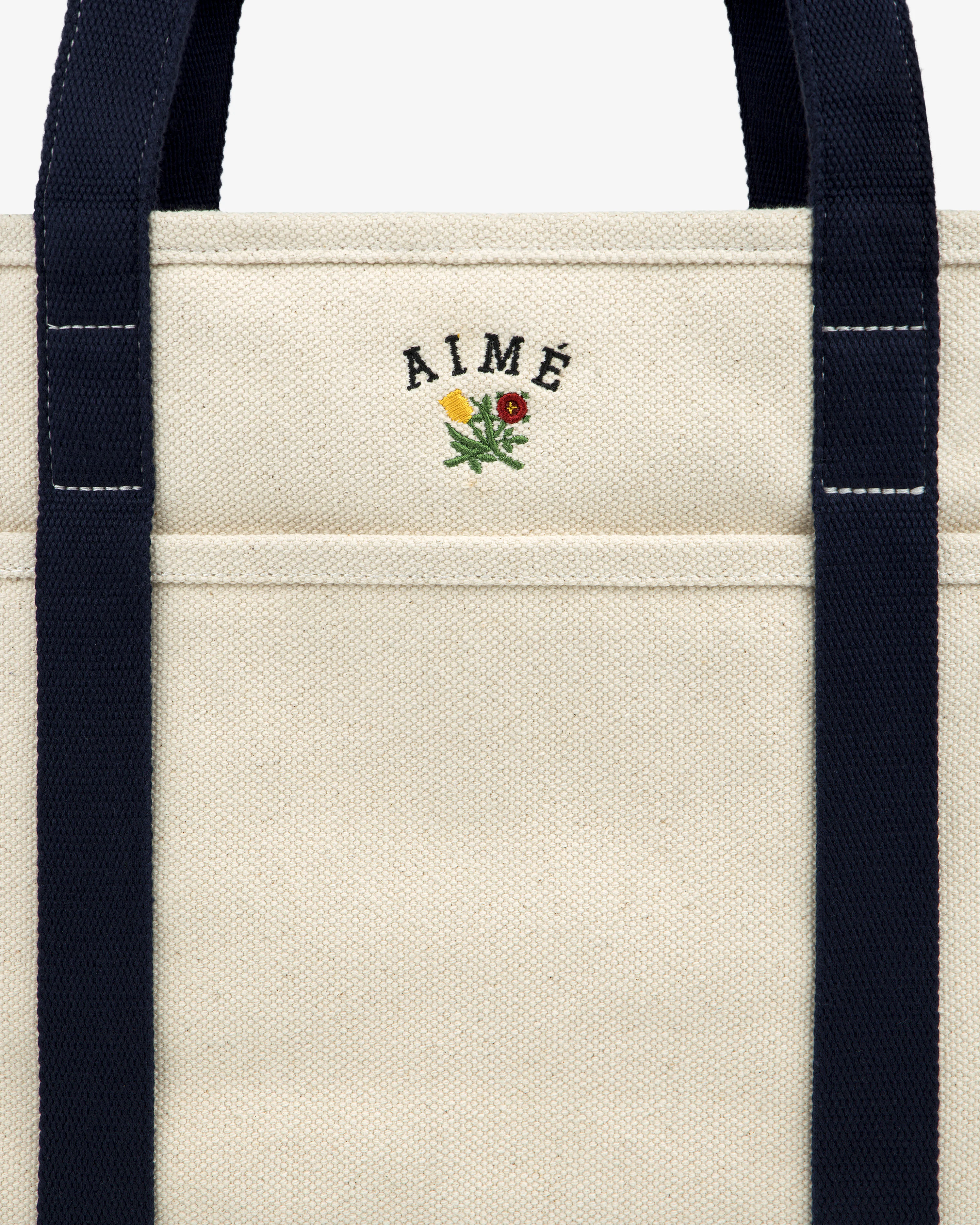 Small Crest Contrast Tote Bag - Image 4