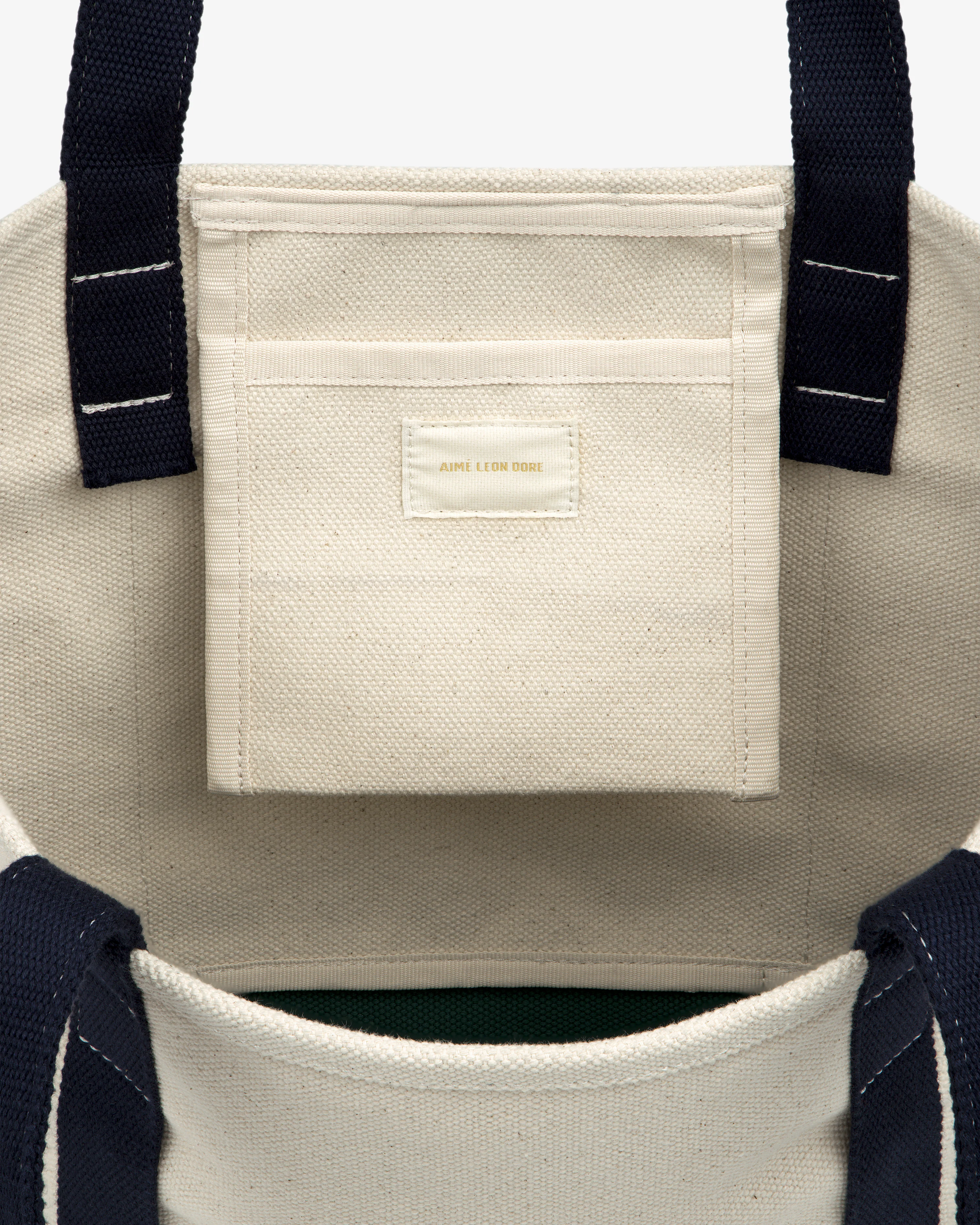 Small Crest Contrast Tote Bag - Image 5