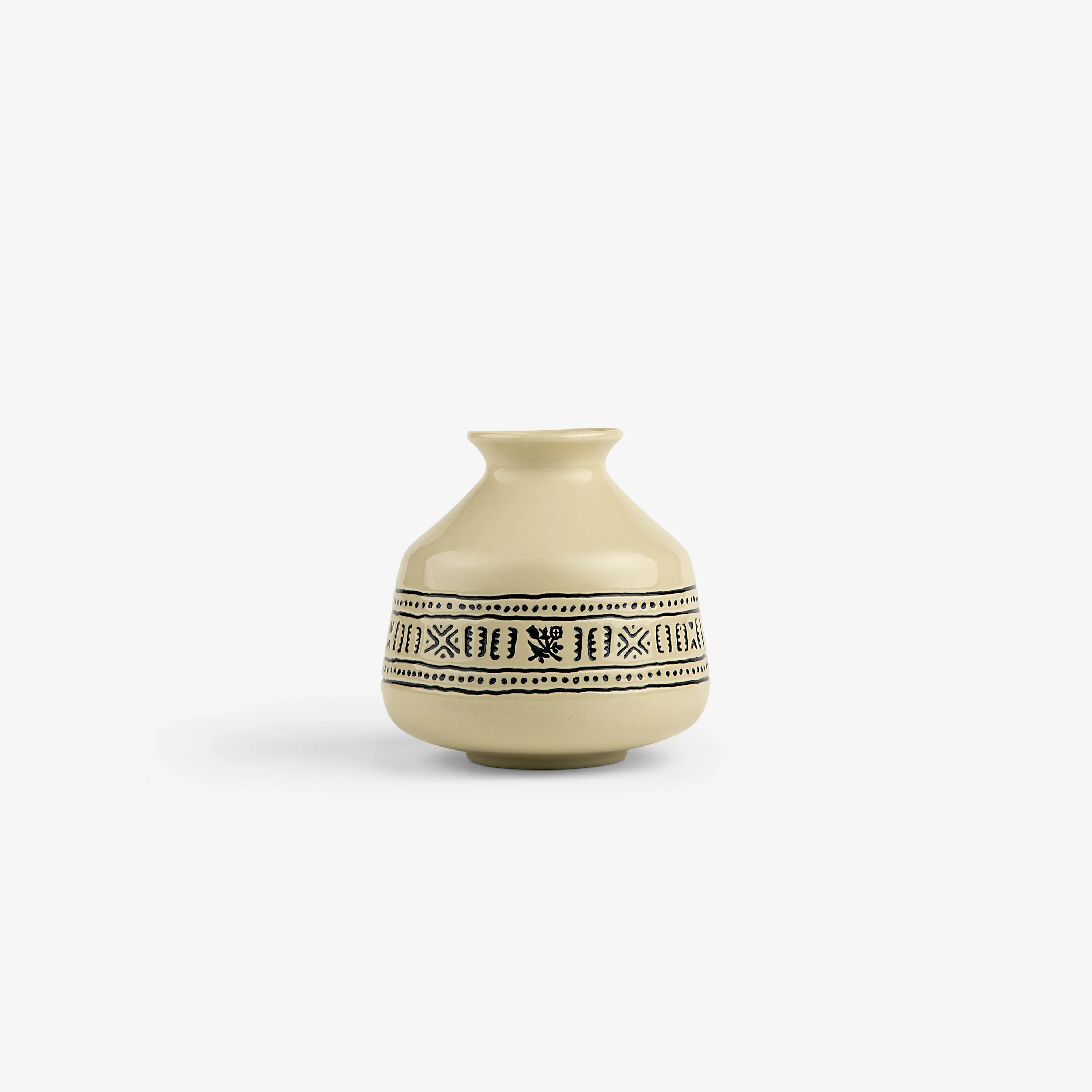 Textile Patterned Bud Vase