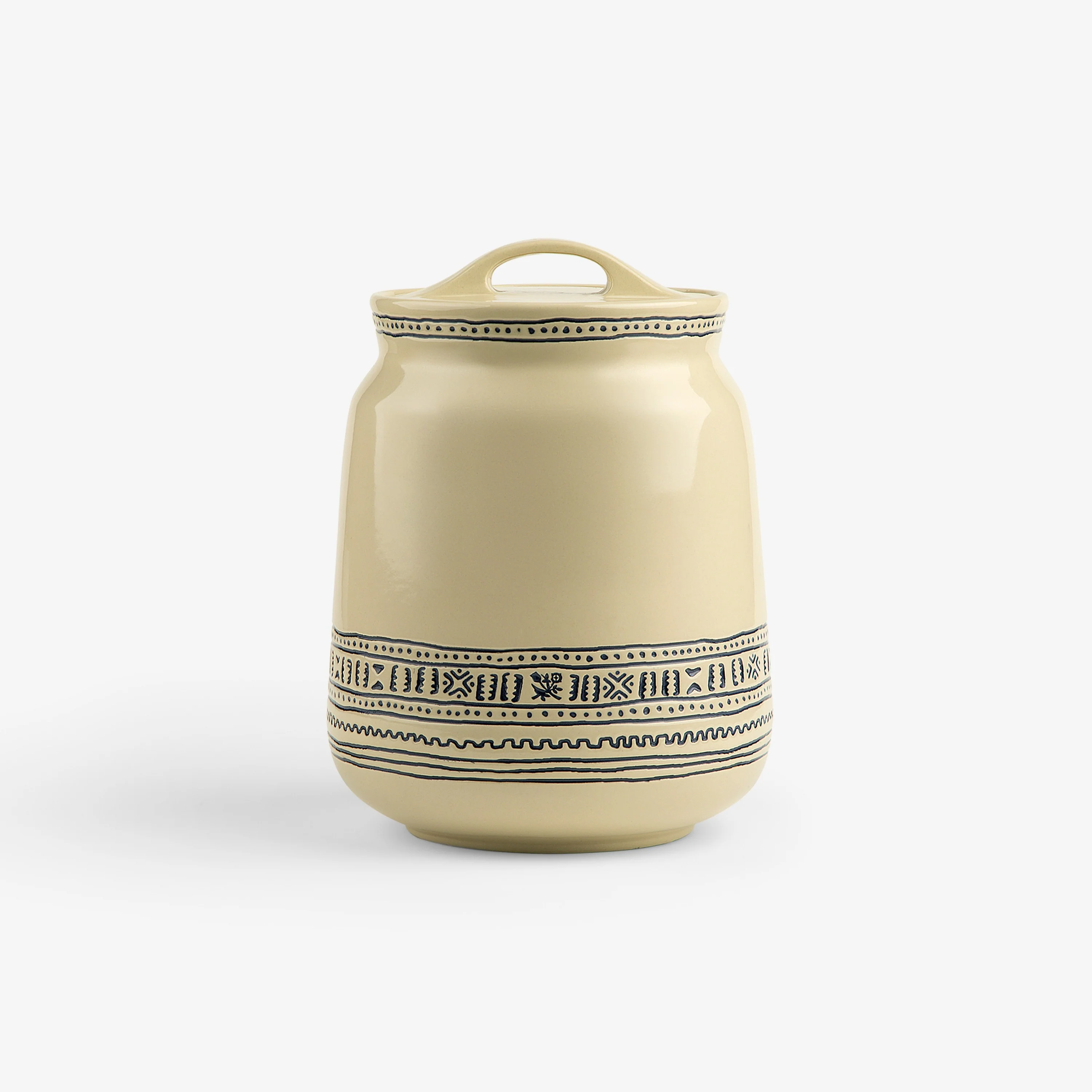 Textile Patterned Treat Jar