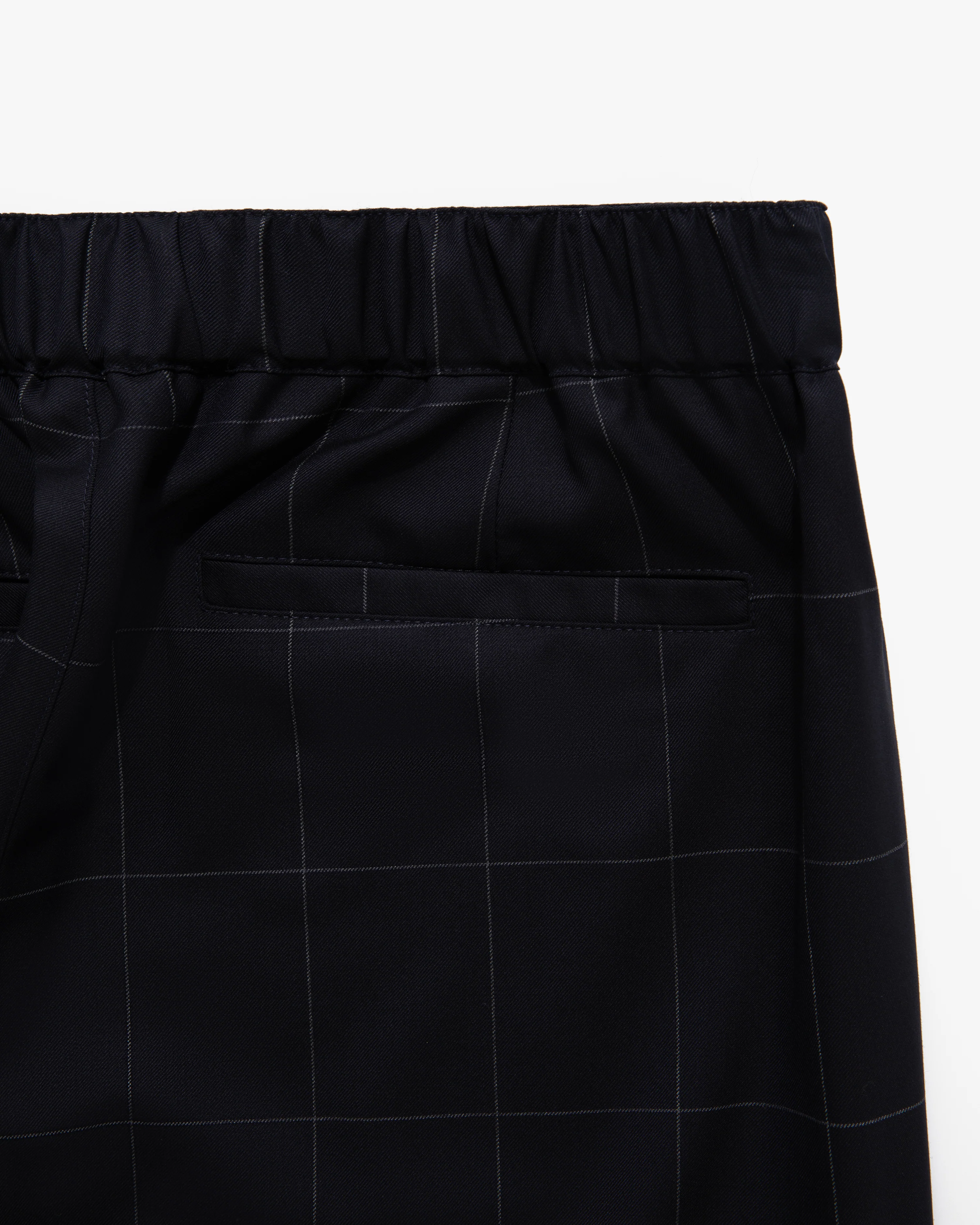 Windowpane Elasticated Waist Suit Trouser - Image 5