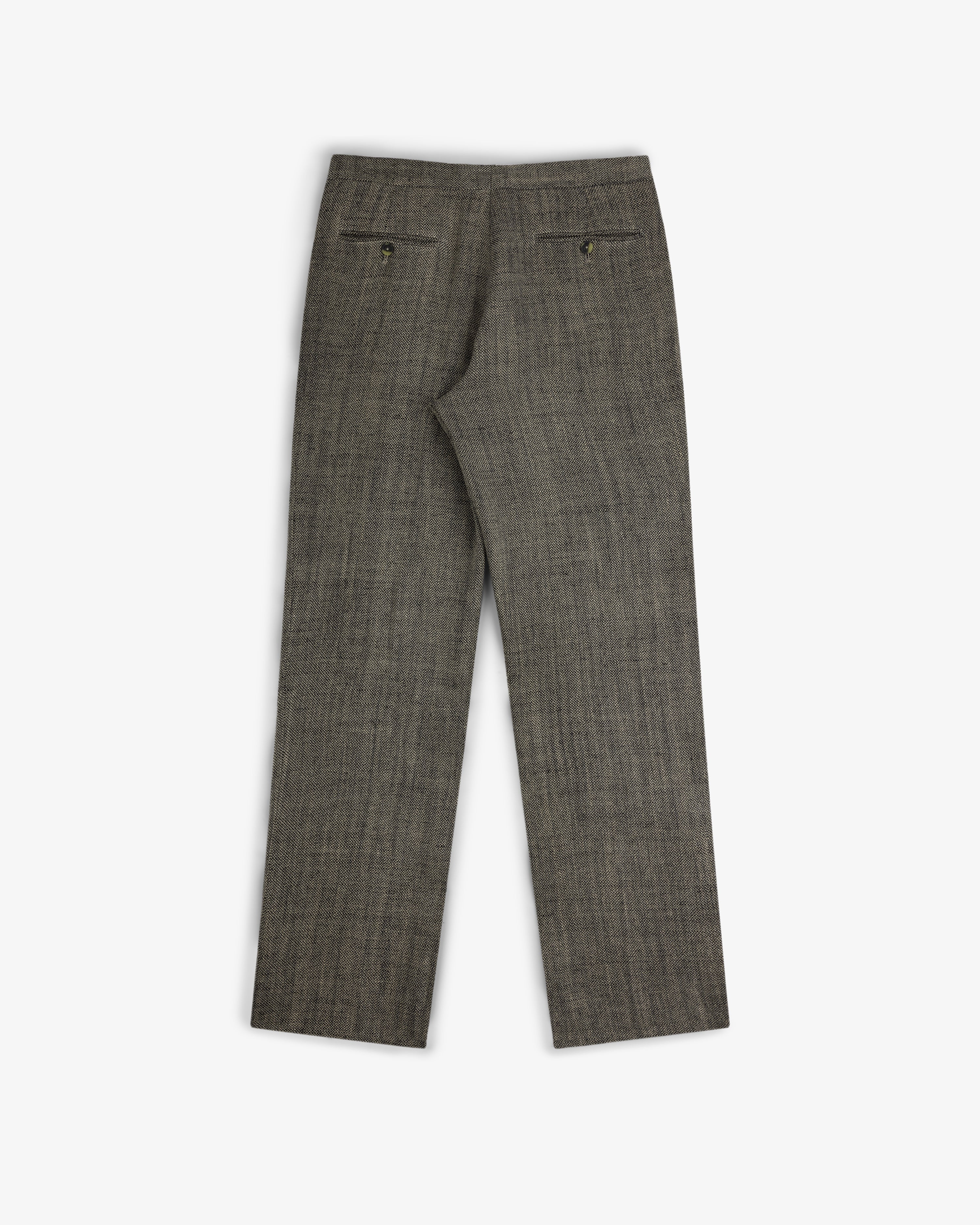 Yarn Dyed Linen Suit Trouser - Image 4