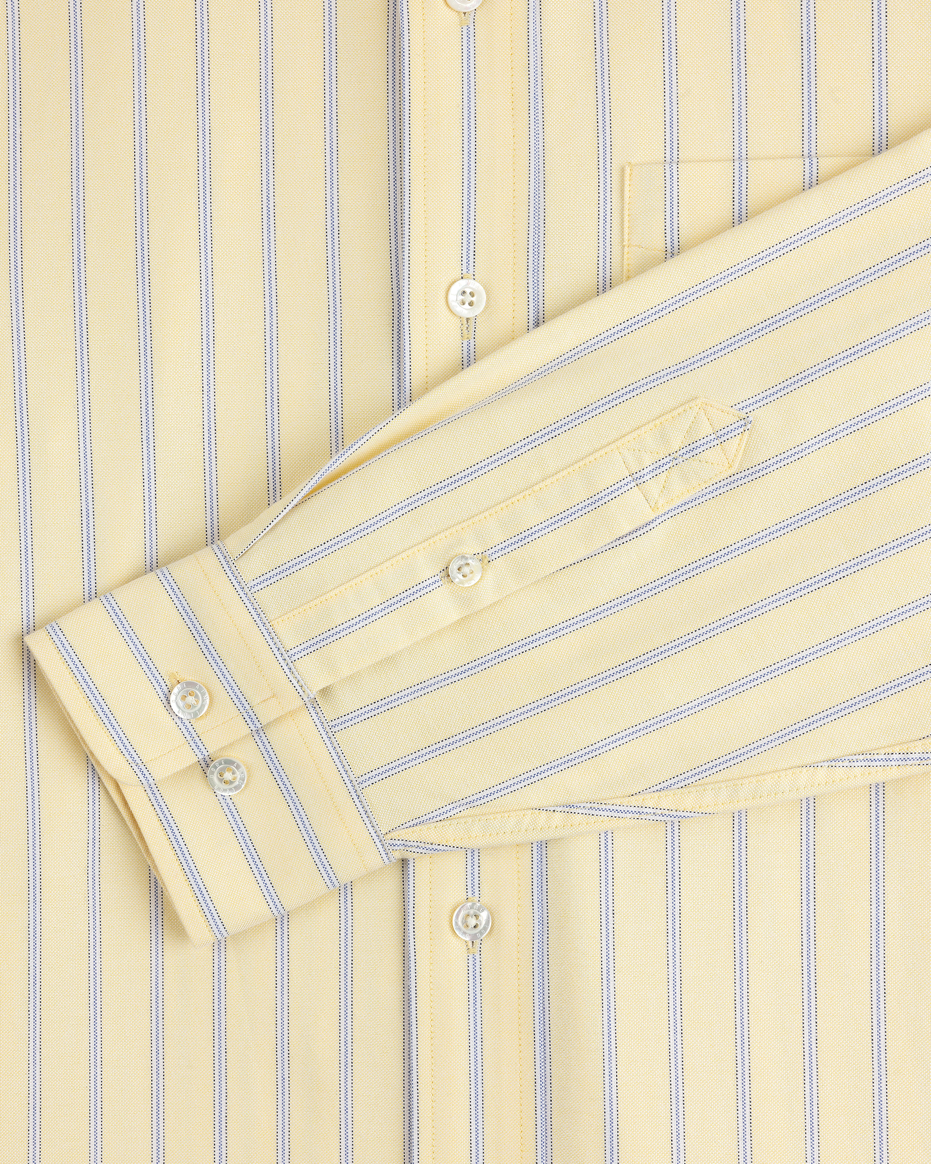 Yarn Dyed Striped Crest Shirt - Image 6