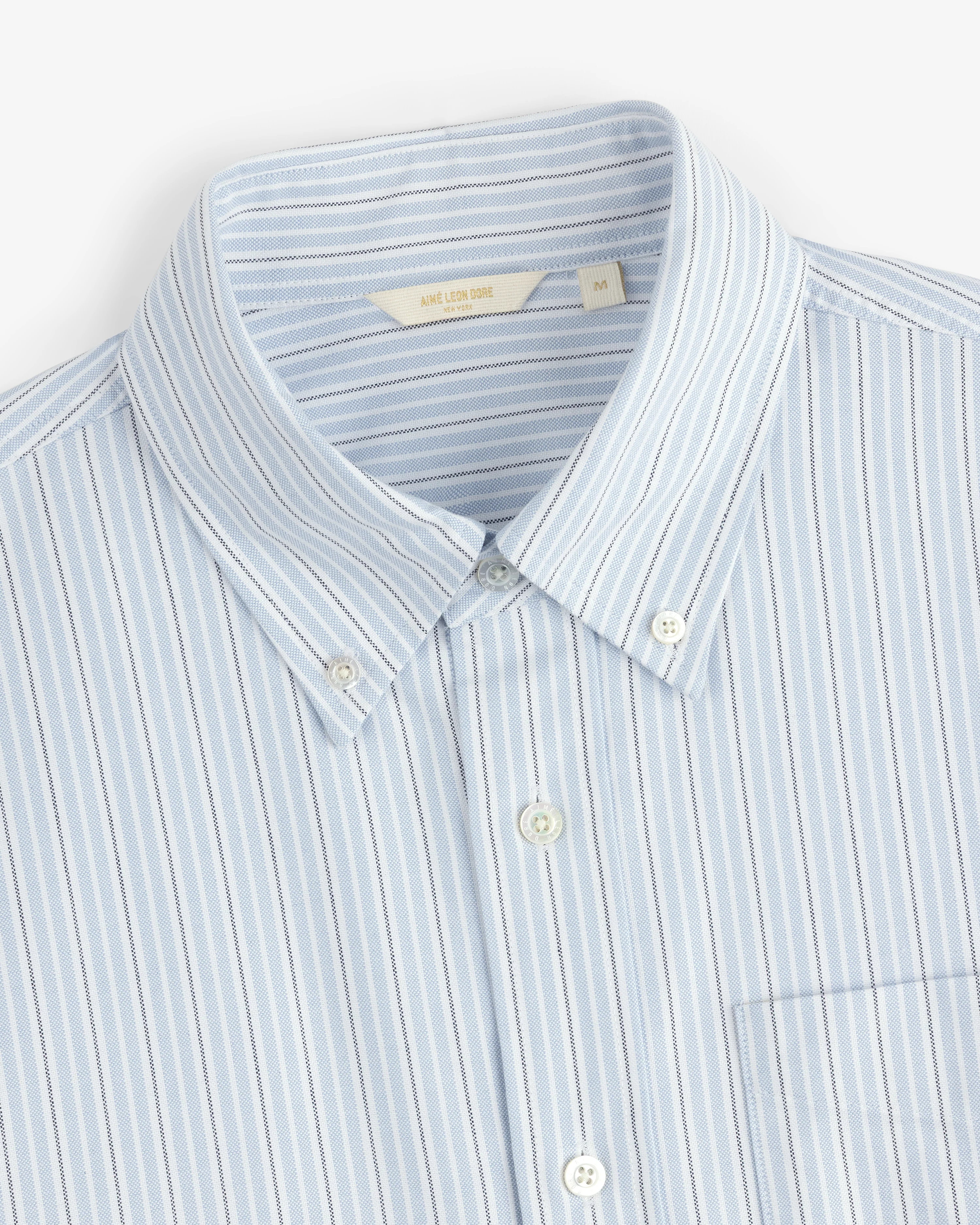 Yarn Dyed Striped Crest Shirt - Image 3